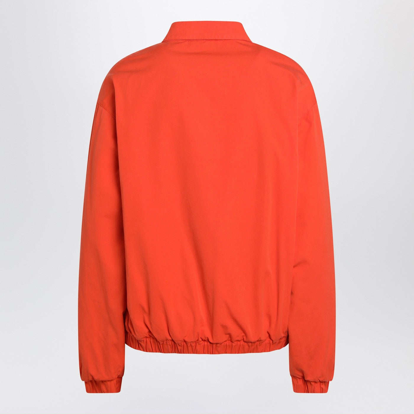Miu Miu Orange Cotton Blouson With Logo Women MIU MIU