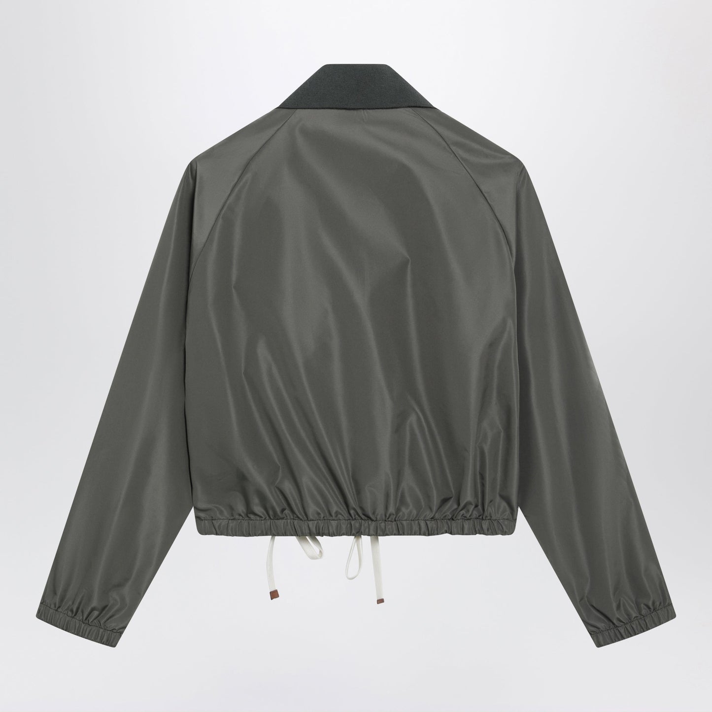 Miu Miu Water-Repellent Tela Tec Blouson In Forest Green Women MIU MIU