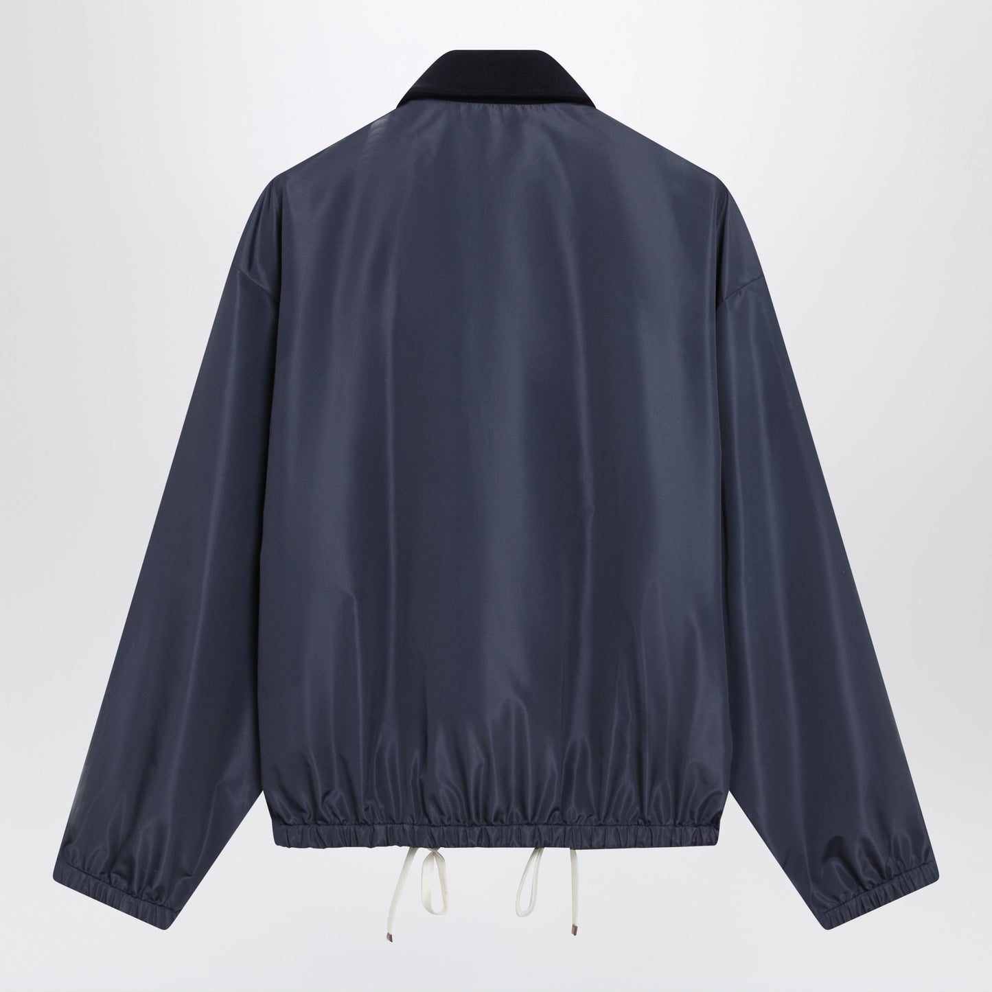 Miu Miu Tela Tec Lightweight Windproof Blouson In Blue Women MIU MIU