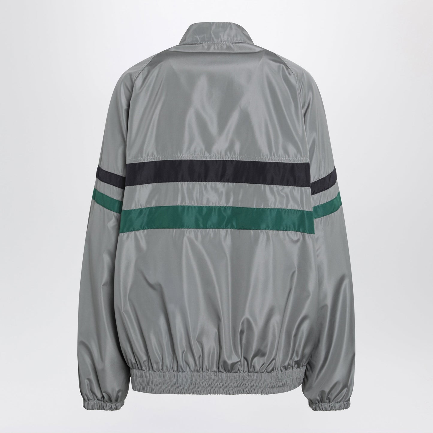 Miu Miu Tech Silk Blouson In Lead Grey Women MIU MIU