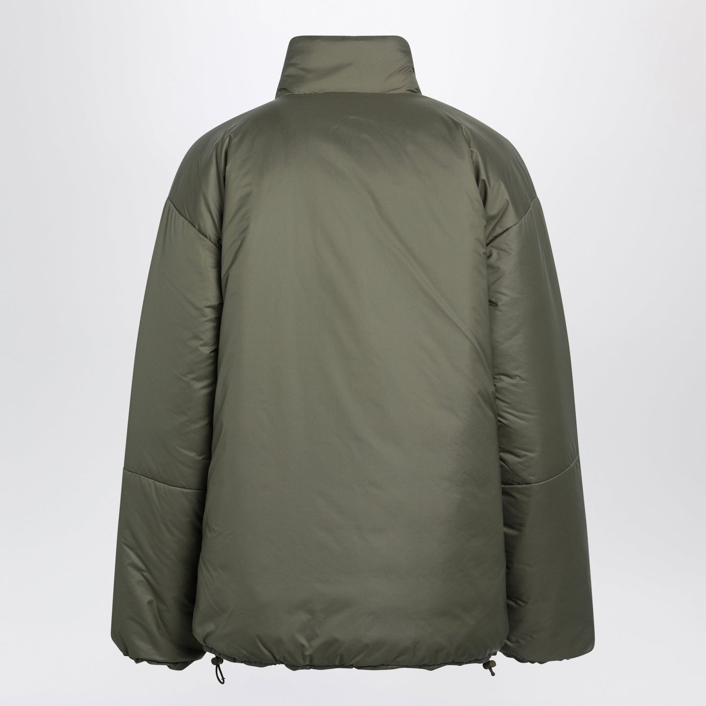 Miu Miu Military Green Ripstop Mid-Length Down Jacket Women MIU MIU