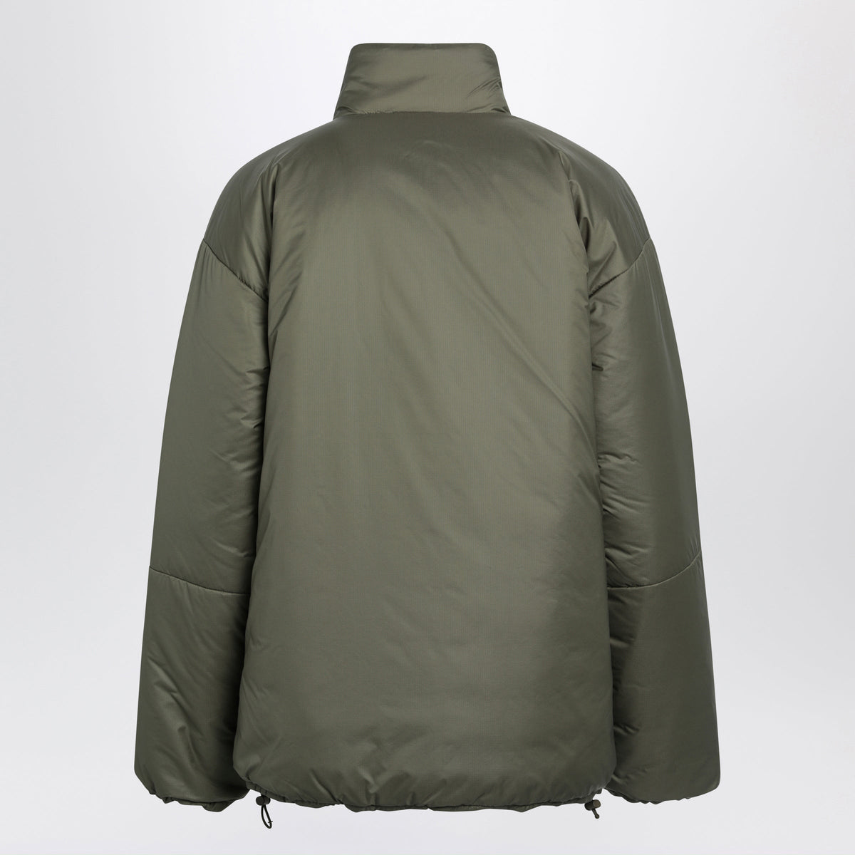 Miu Miu Military Green Ripstop Mid-Length Down Jacket Women MIU MIU