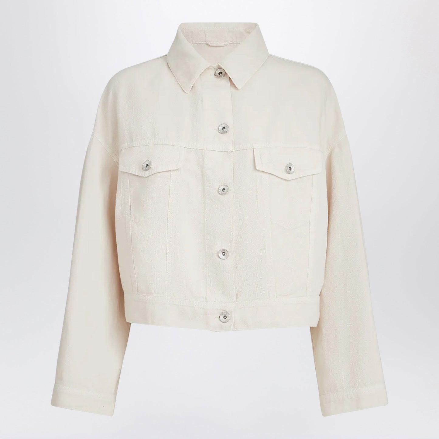 Brunello Cucinelli Garment-Dyed Cotton And Linen Outerwear With Monile Detail Women BRUNELLO CUCINELLI