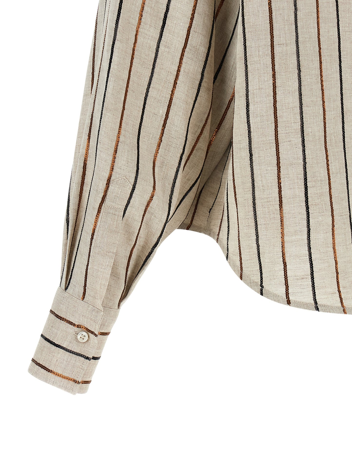 Brunello Cucinelli Women 'Sparkling Stripes' Shirt BRUNELLO CUCINELLI