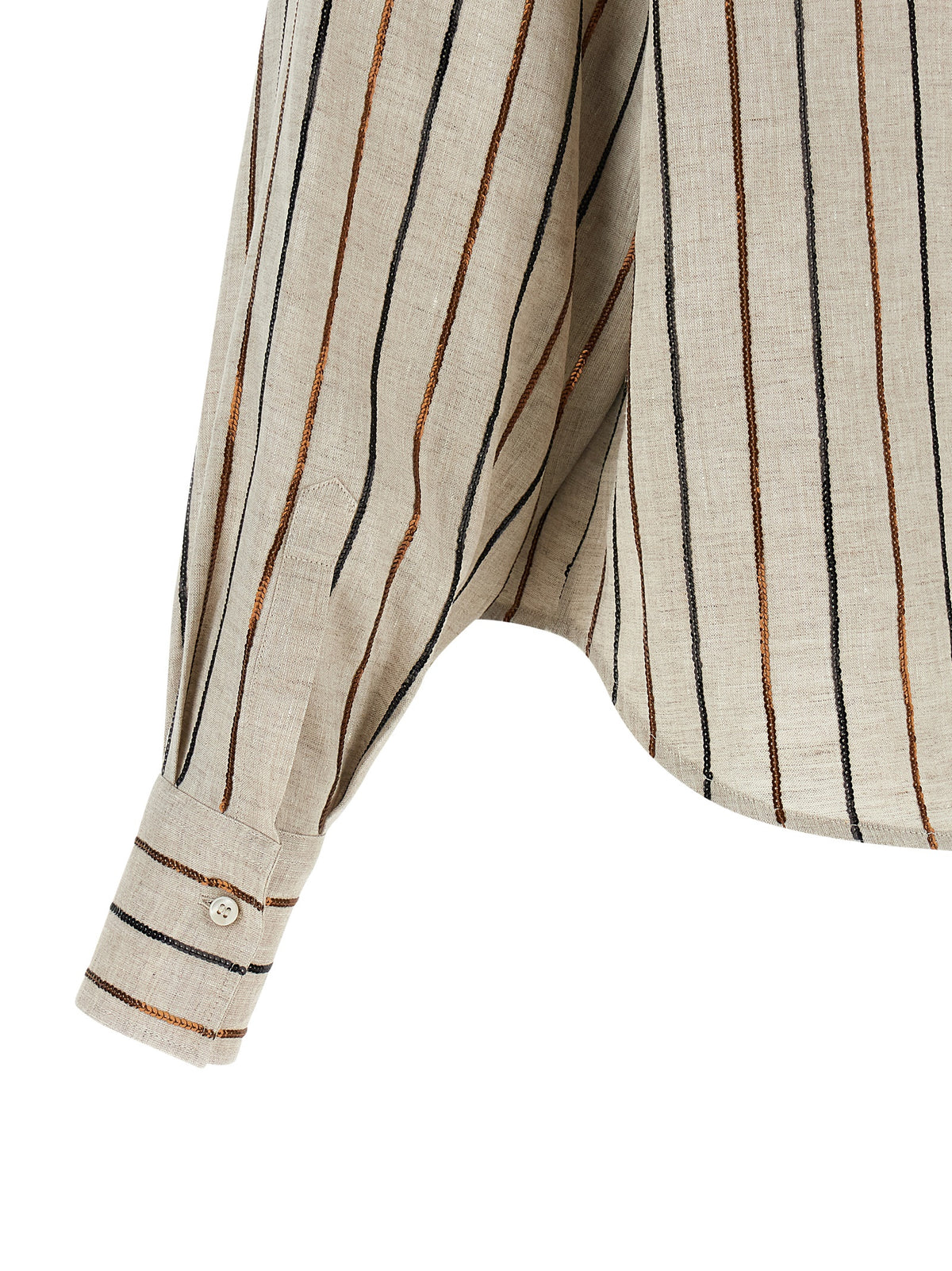 Brunello Cucinelli Women 'Sparkling Stripes' Shirt BRUNELLO CUCINELLI