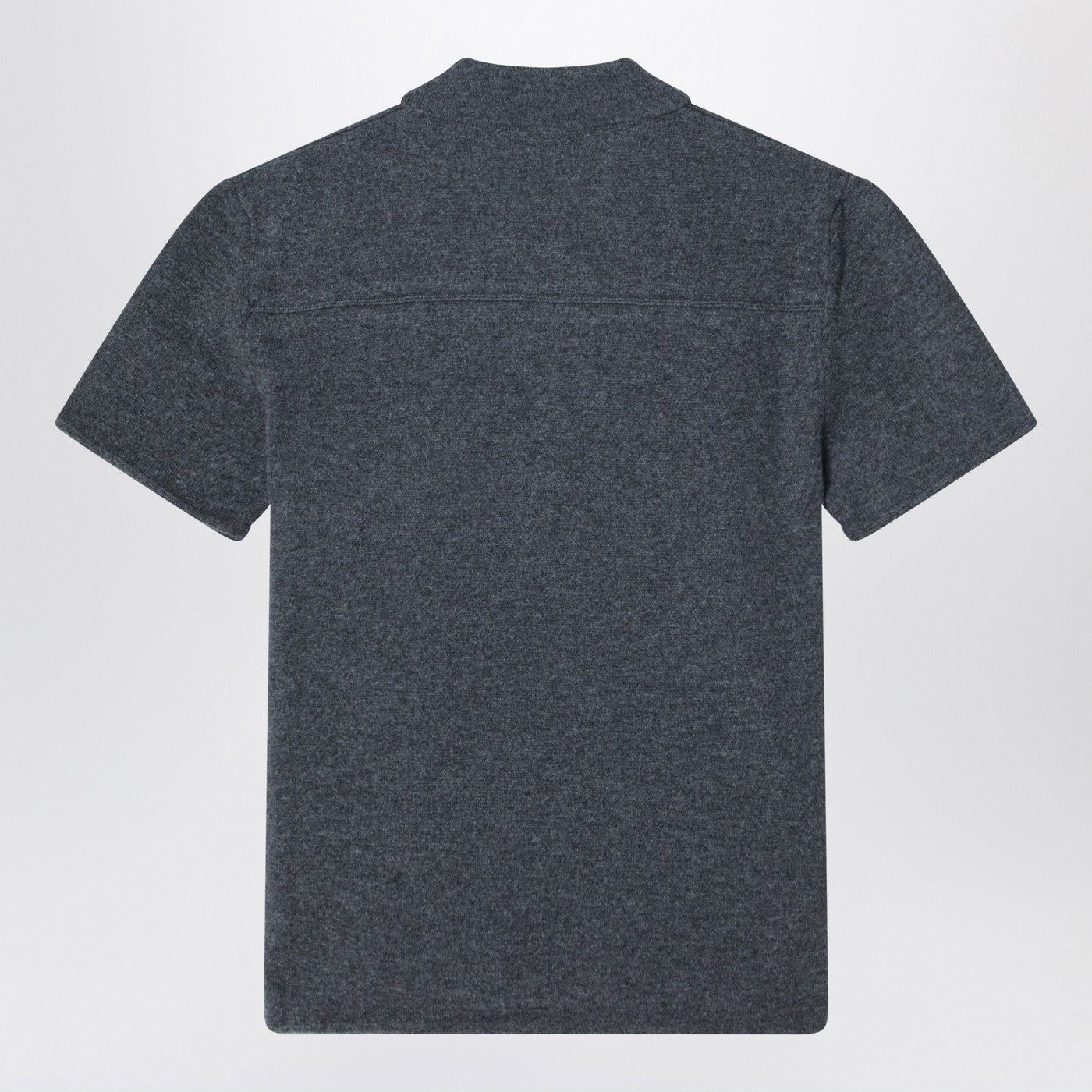 Miu Miu Slate Grey Cashmere Polo Shirt Women MIU MIU