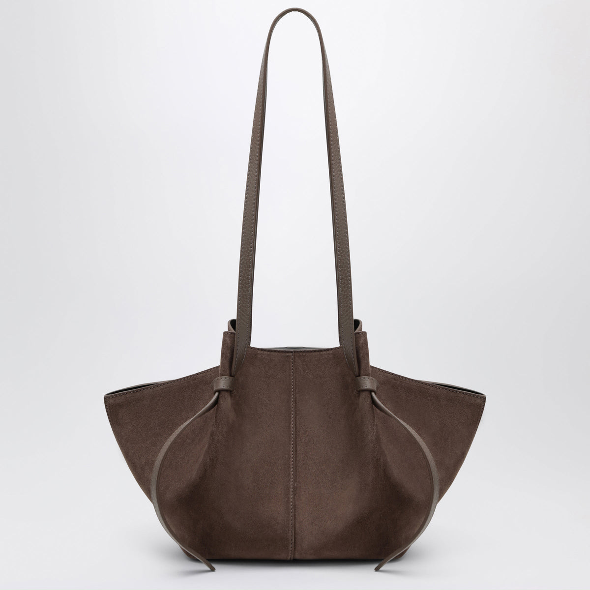 Yuzefi Mochi Bag In Nutmeg Suede Leather Women YUZEFI