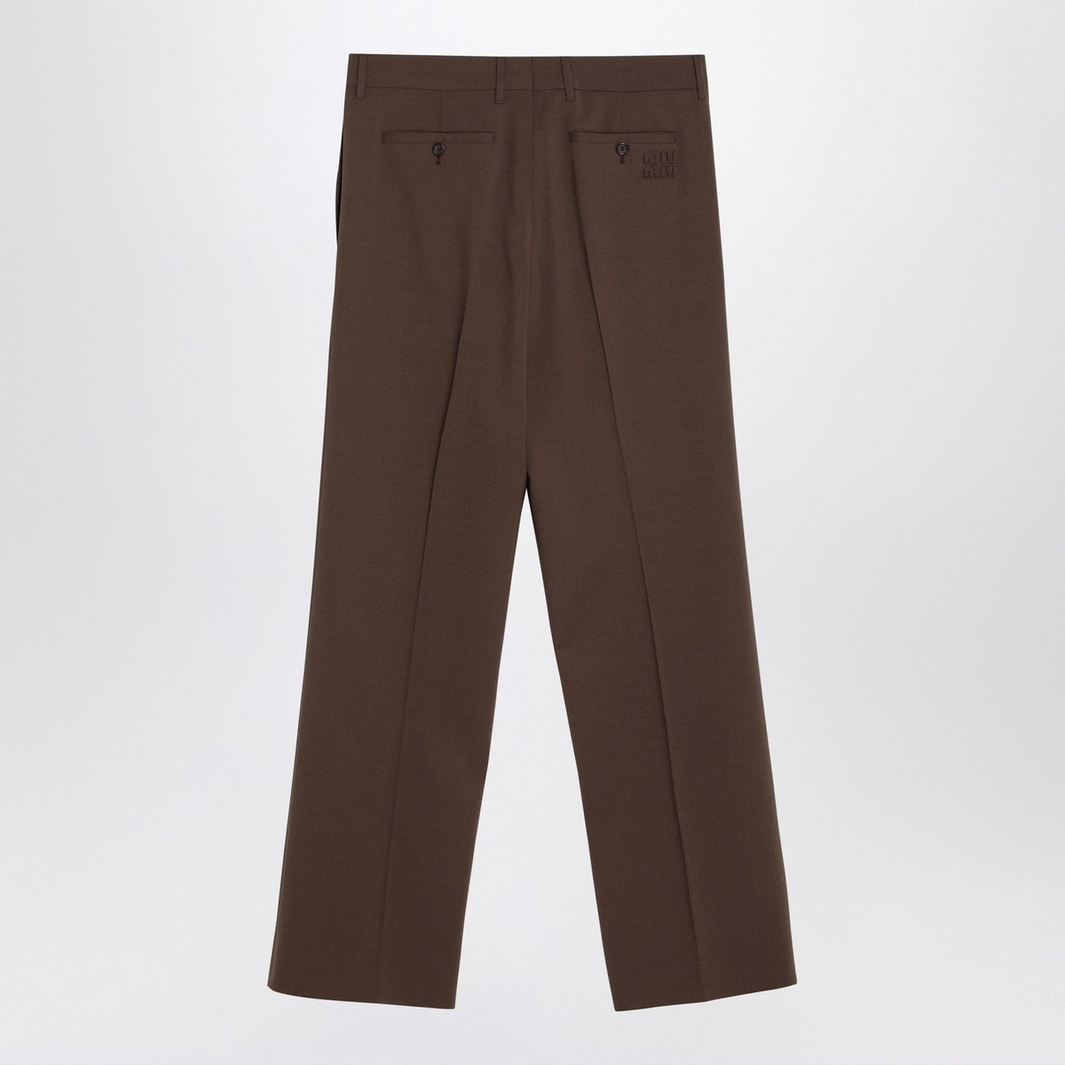 Miu Miu Brown Wool Trousers Women MIU MIU