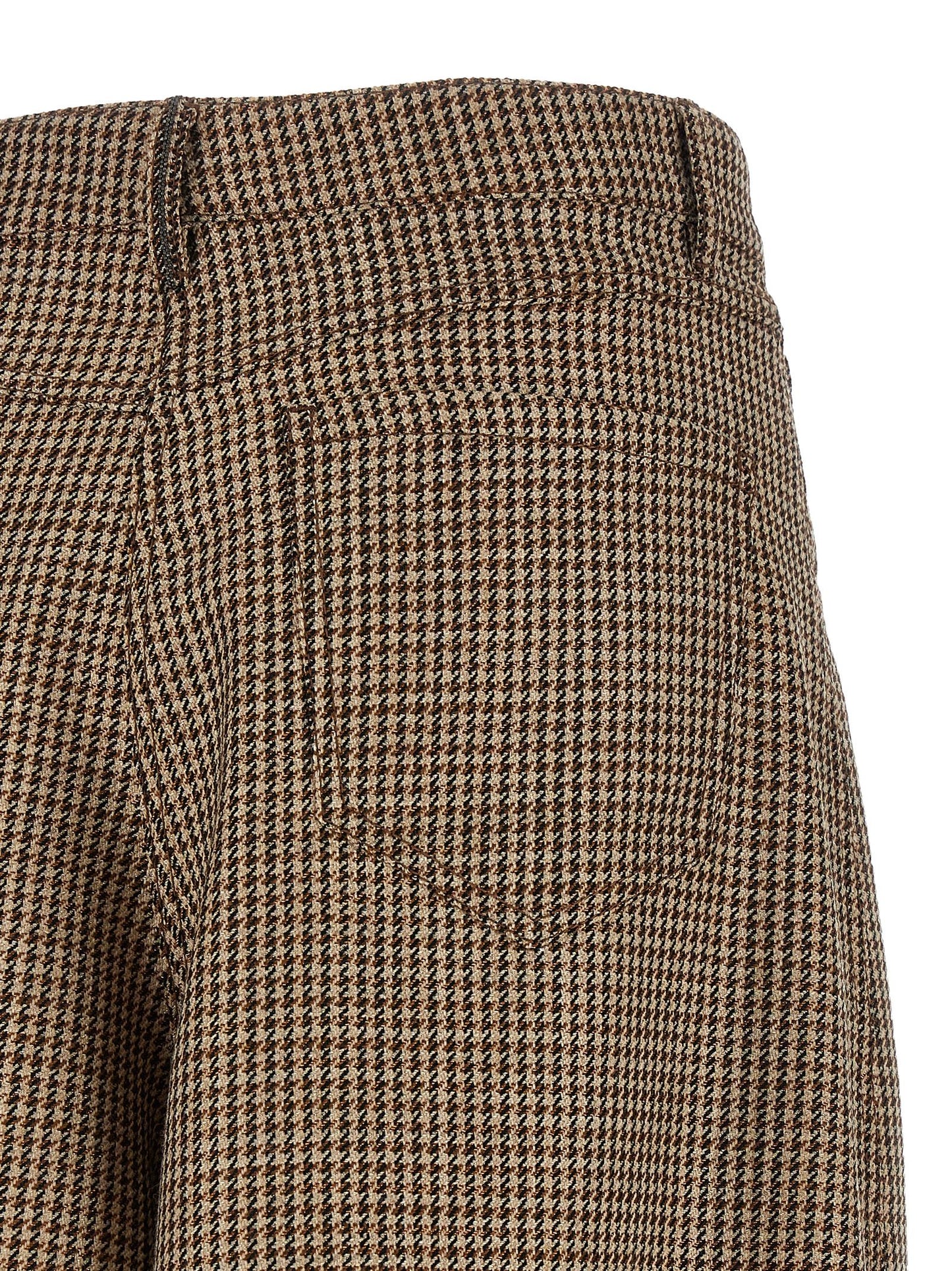 Brunello Cucinelli Women Prince Of Wales Lamé Bermuda Shorts BRUNELLO CUCINELLI