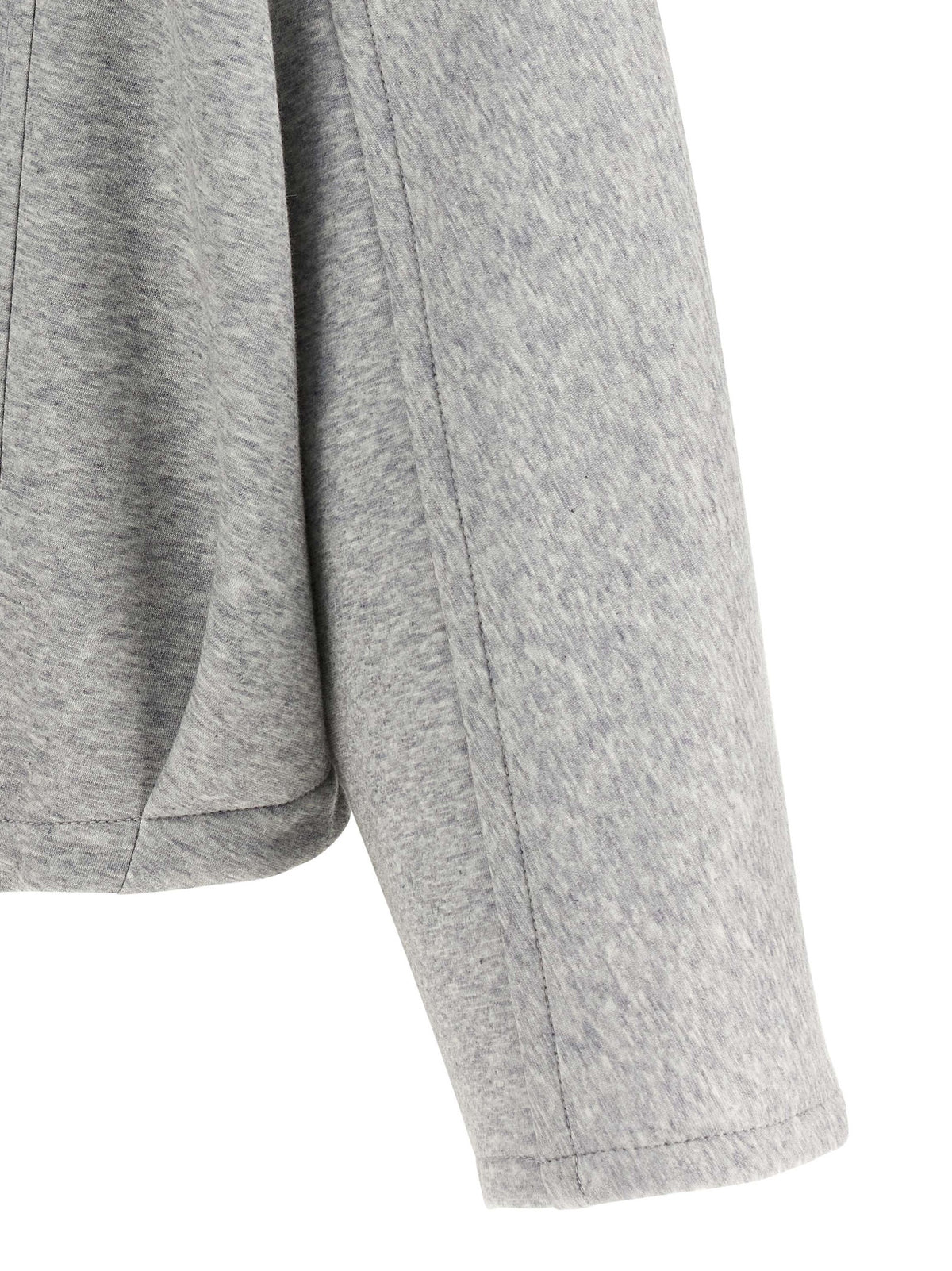Brunello Cucinelli Women 'Shiny Zipper Pull' Cropped Hoodie BRUNELLO CUCINELLI