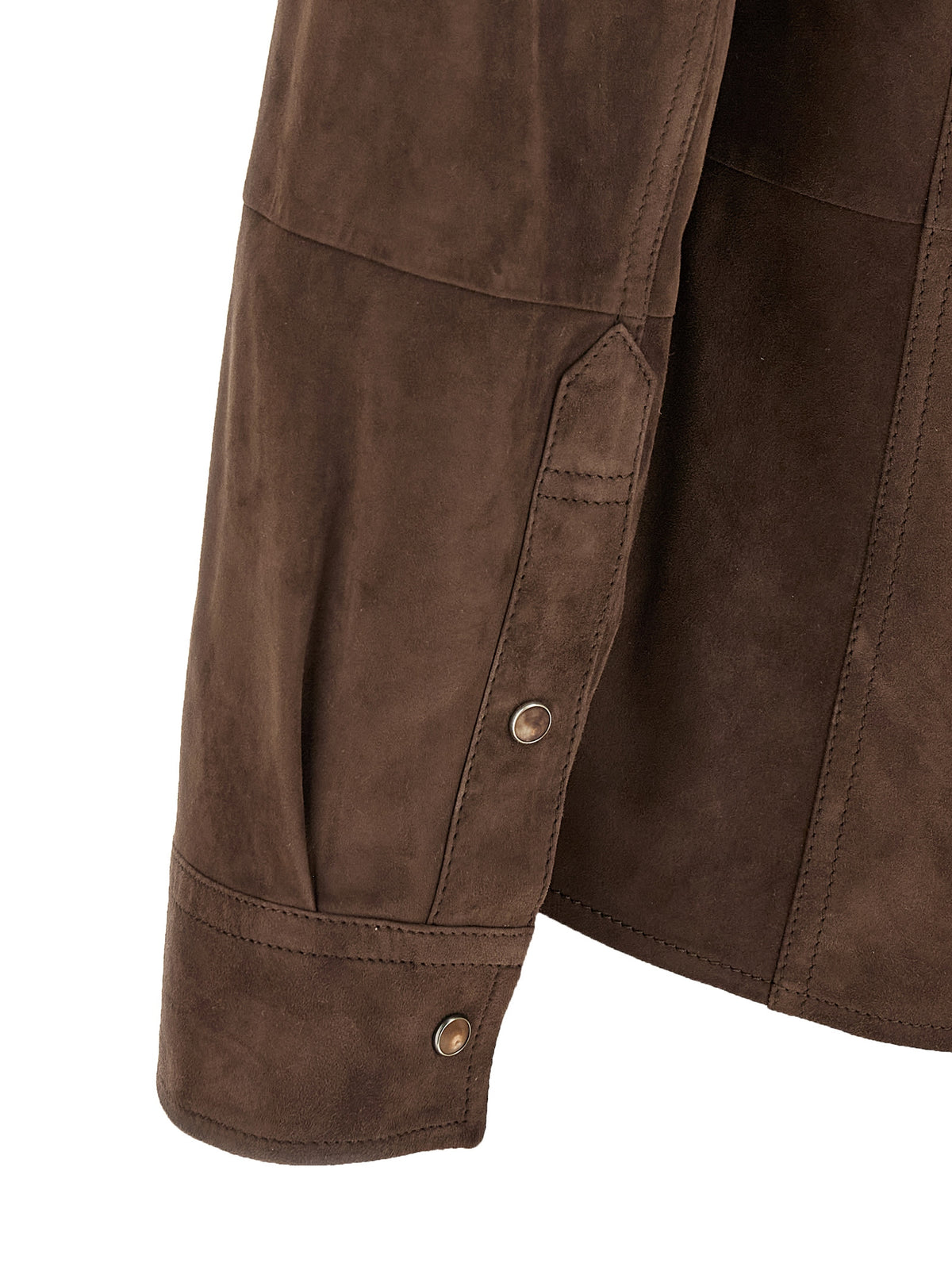 Brunello Cucinelli Men Suede Overshirt BRUNELLO CUCINELLI