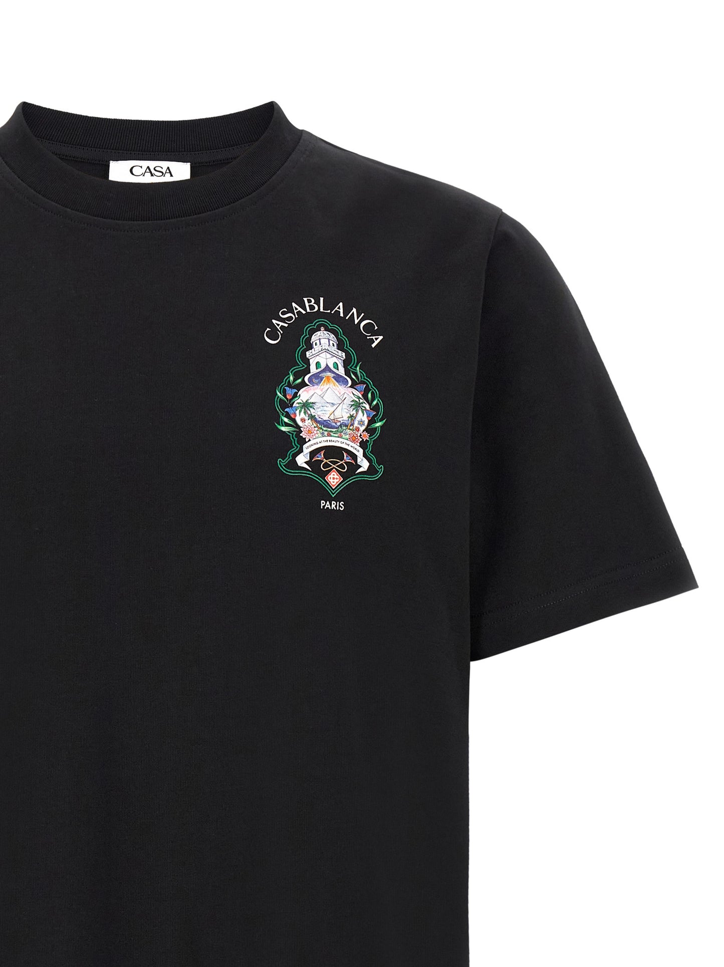 Casablanca Men T-Shirt With 'Hotel Emblem' Print CASABLANCA