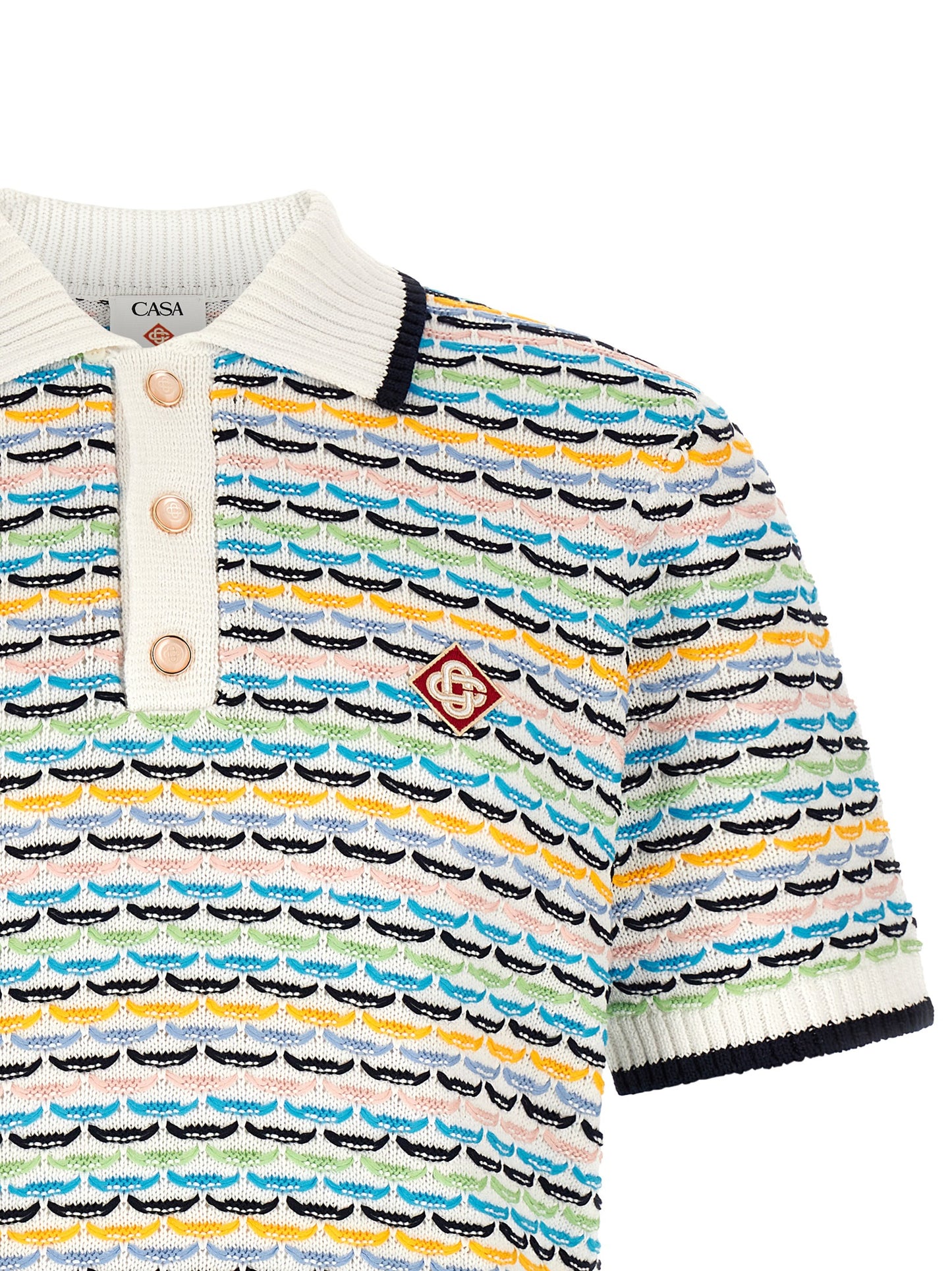 Casablanca Men 'Tuck Stitch' Polo Shirt CASABLANCA