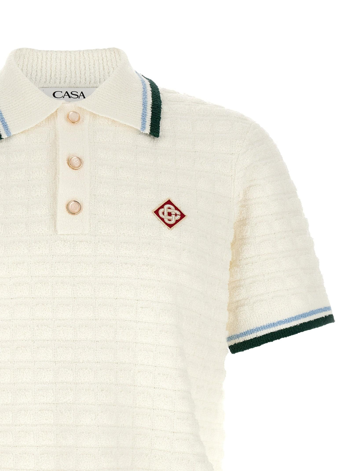 Casablanca Men Bouclé Polo Shirt CASABLANCA