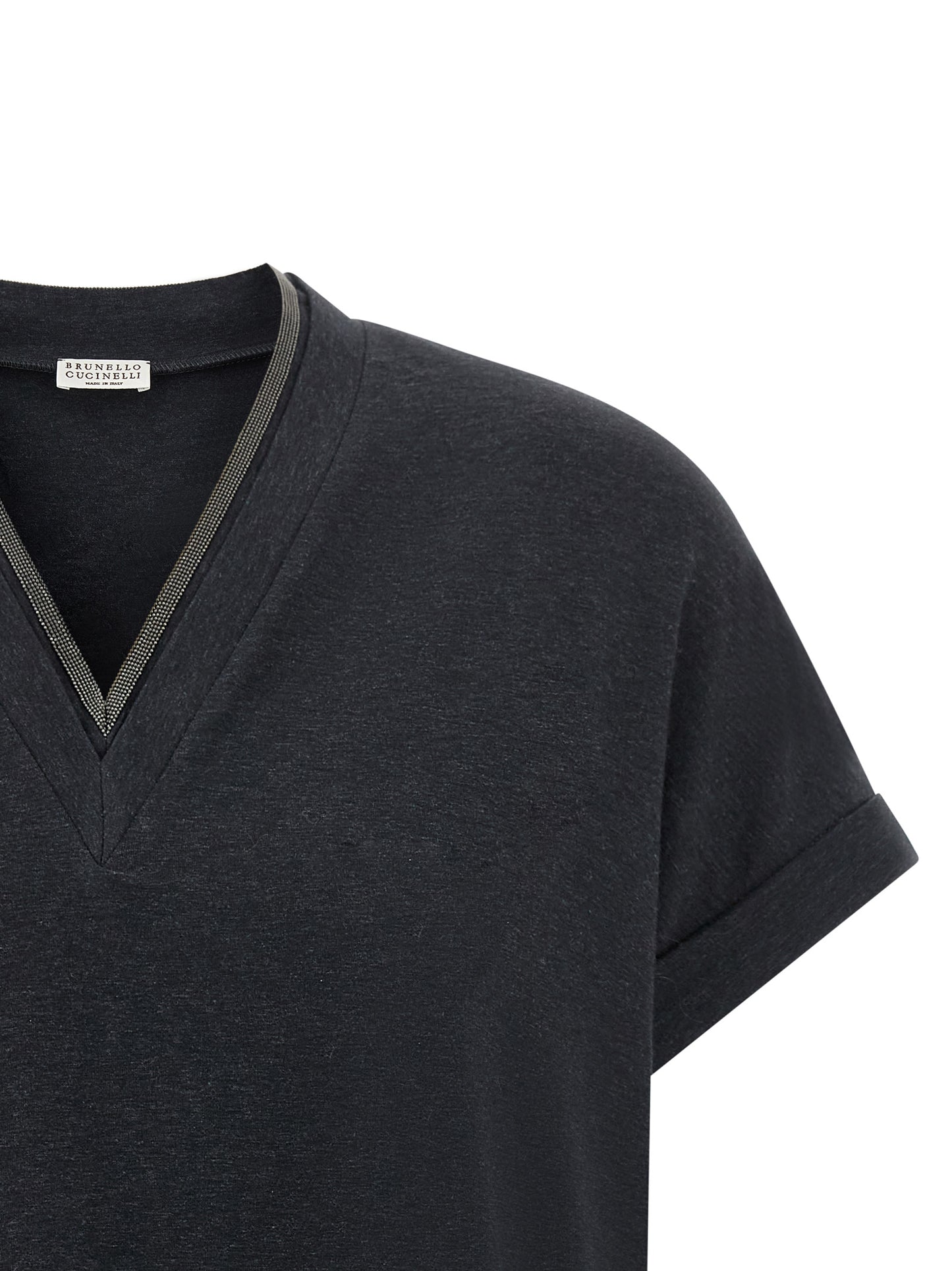 Brunello Cucinelli Women 'Shiny Trims' T-Shirt BRUNELLO CUCINELLI