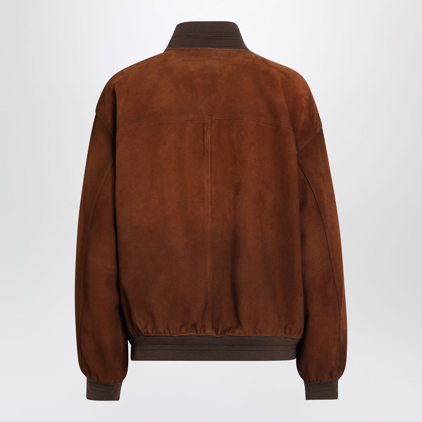 Miu Miu Waxed Suede Leather Jacket In Chestnut Women MIU MIU