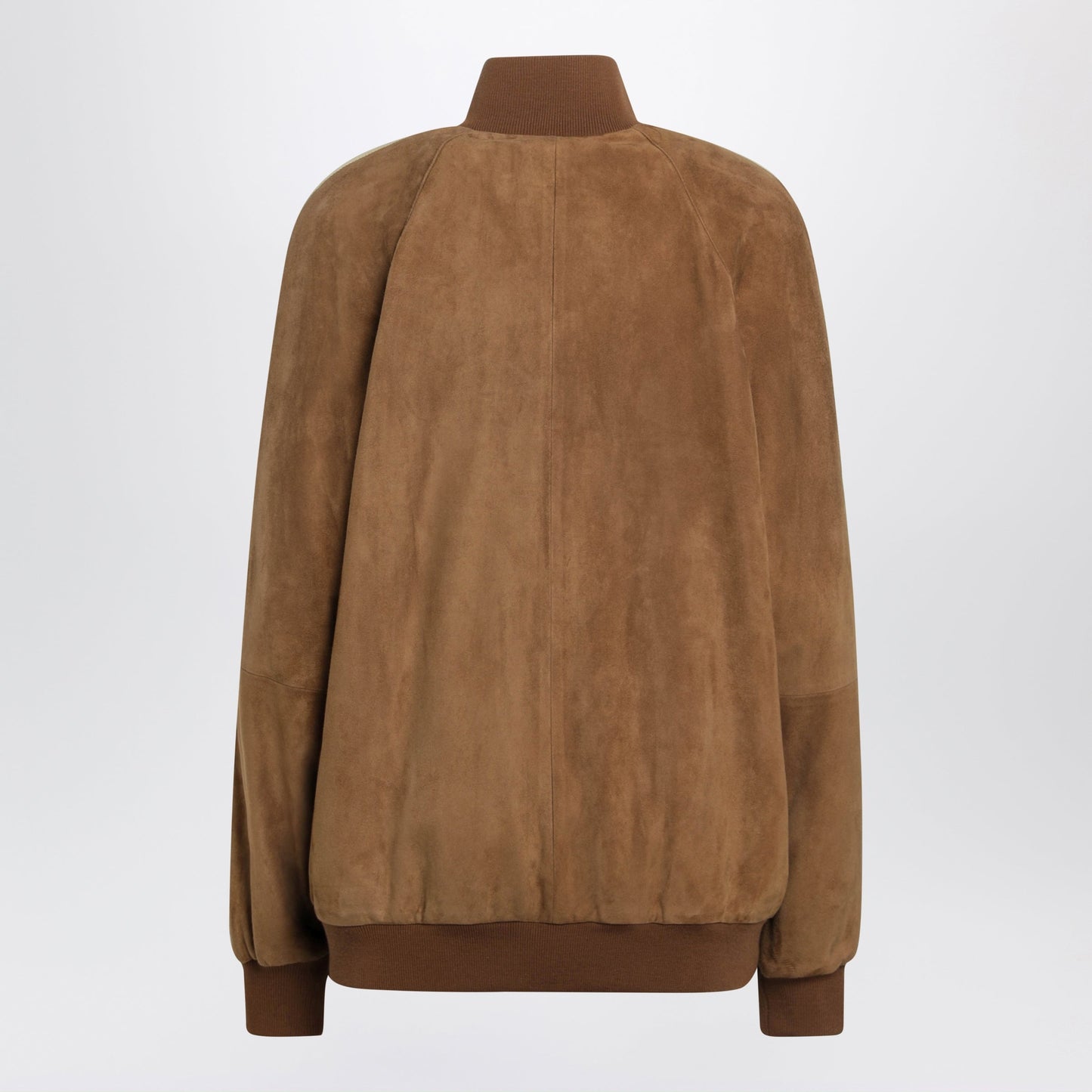 Miu Miu Waxed Suede Leather Jacket In Cognac Women MIU MIU