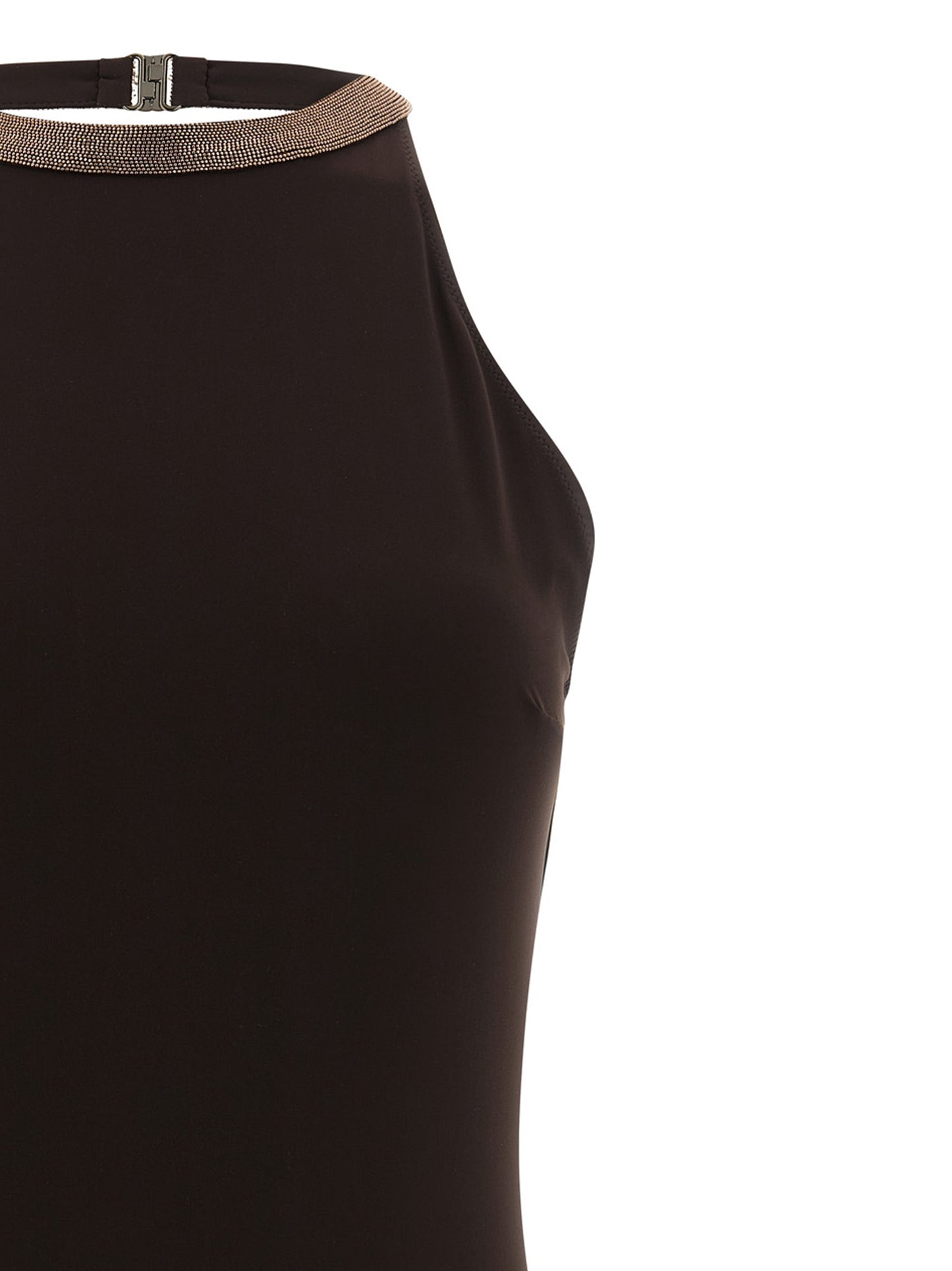 Brunello Cucinelli Women 'Precious Collar' One-Piece Swimsuit BRUNELLO CUCINELLI
