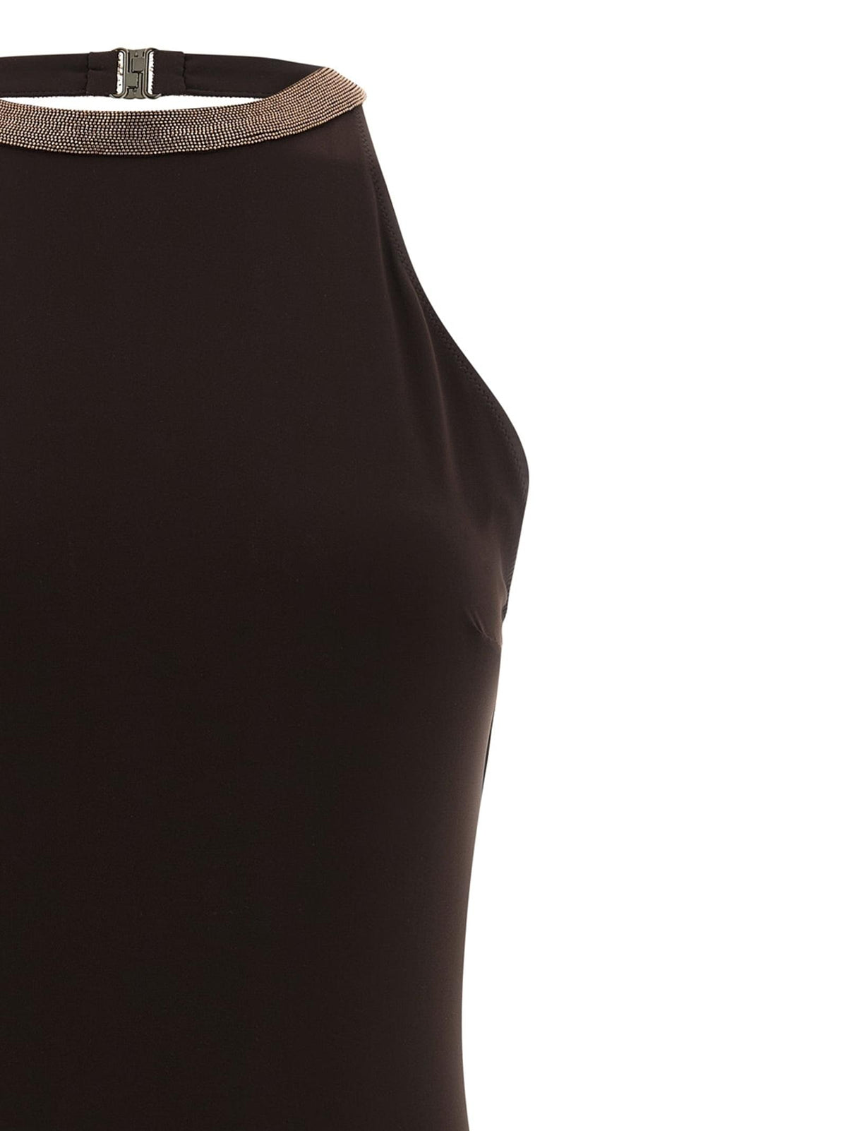 Brunello Cucinelli Women 'Precious Collar' One-Piece Swimsuit BRUNELLO CUCINELLI