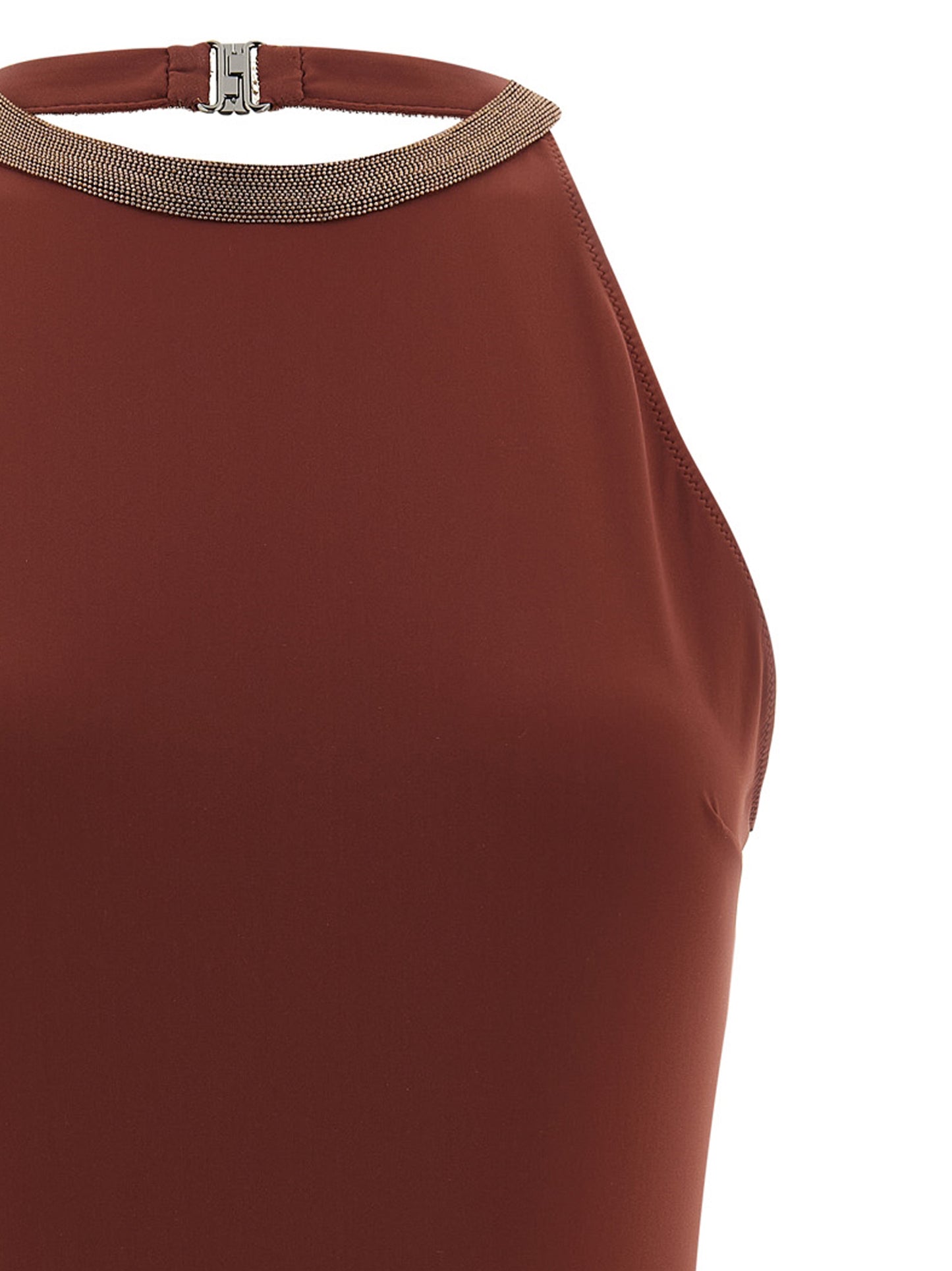 Brunello Cucinelli Women 'Precious Collar' One-Piece Swimsuit BRUNELLO CUCINELLI