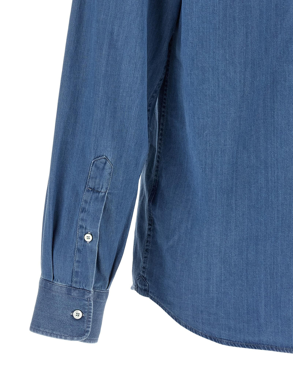 Brunello Cucinelli Men Denim Shirt BRUNELLO CUCINELLI