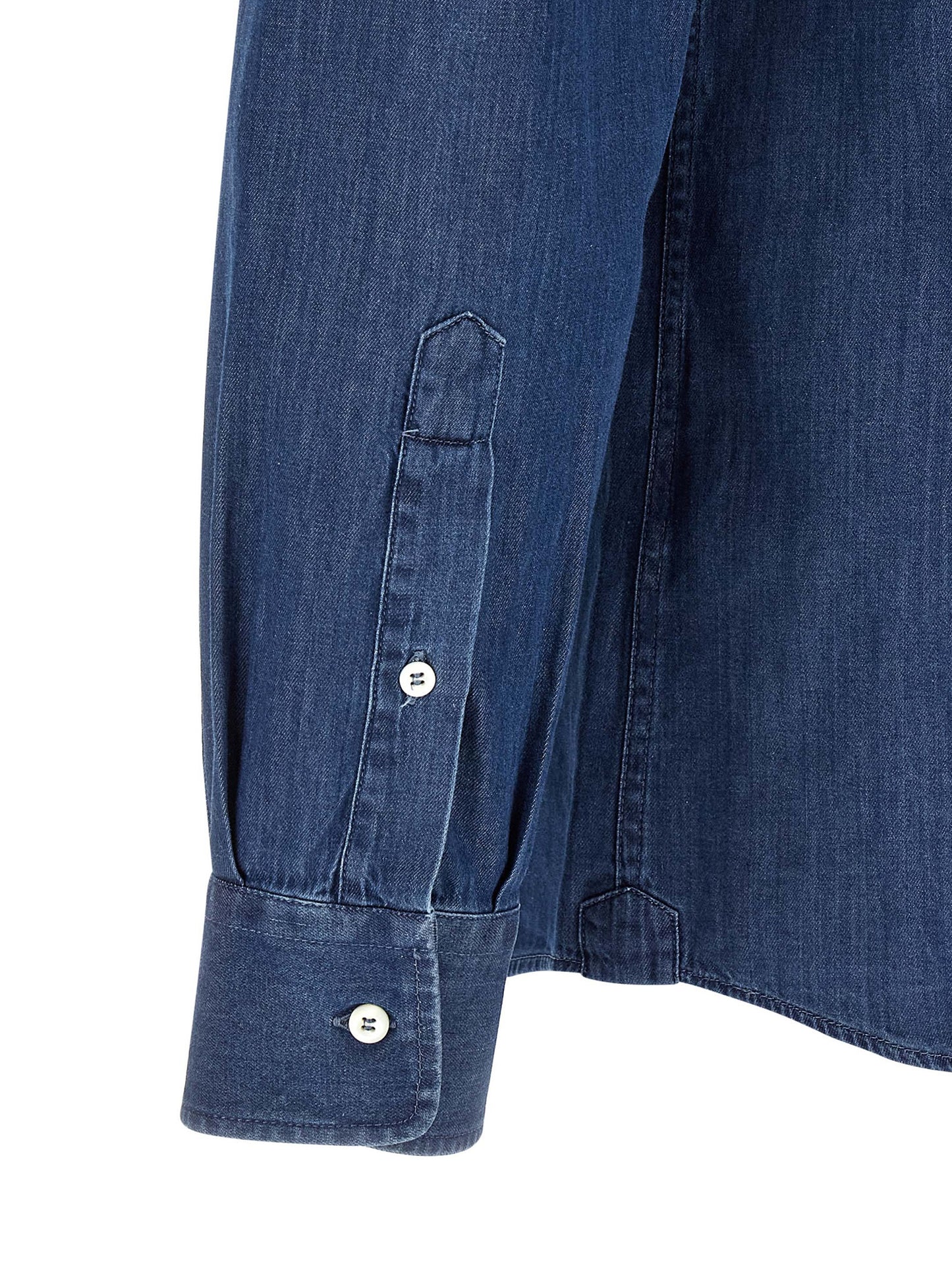 Brunello Cucinelli Men Denim Shirt BRUNELLO CUCINELLI