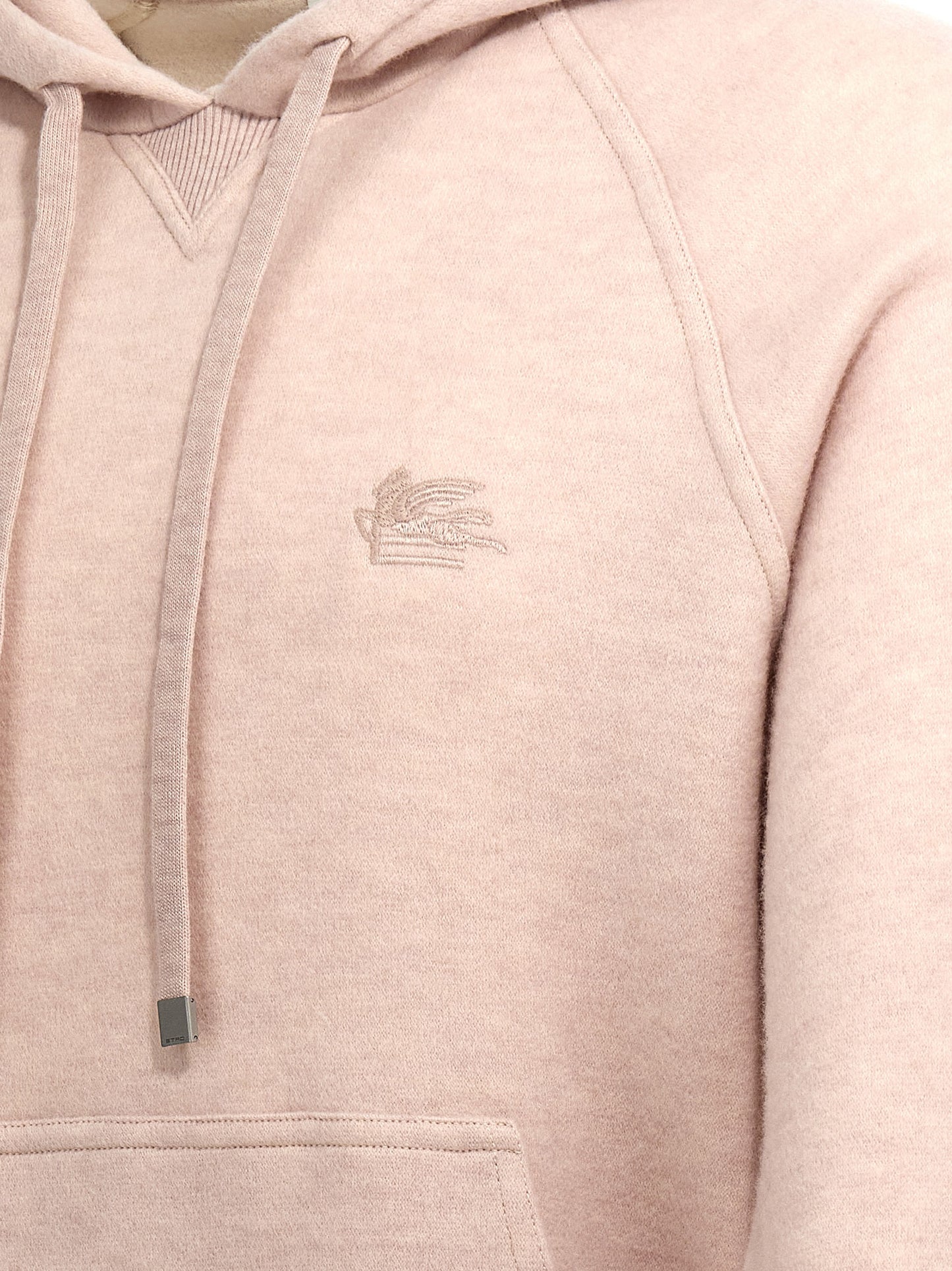 Etro Men Logo Embroidery Wool Hoodie ETRO