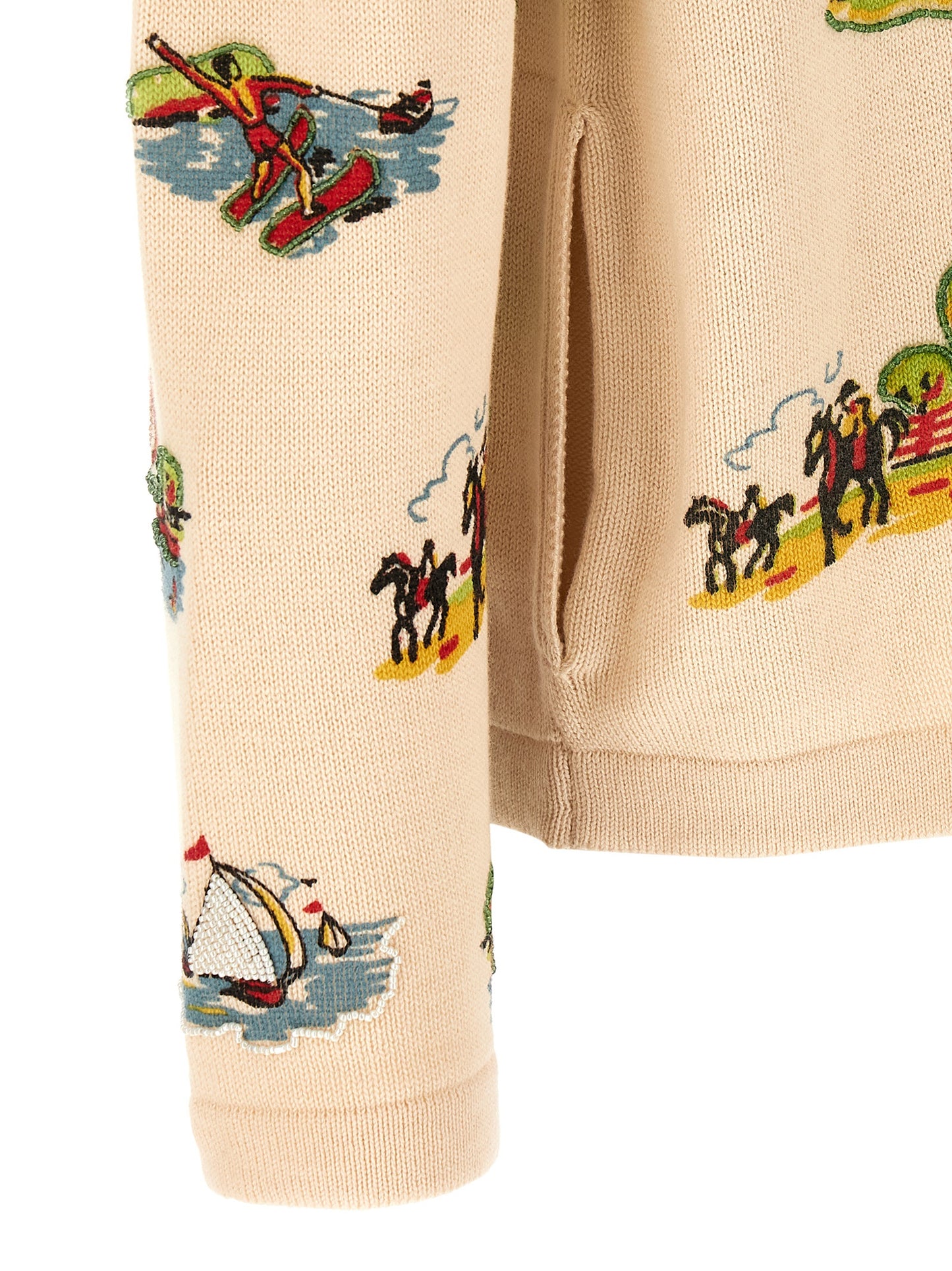 Bode Men 'Beaded Camp' Cardigan BODE