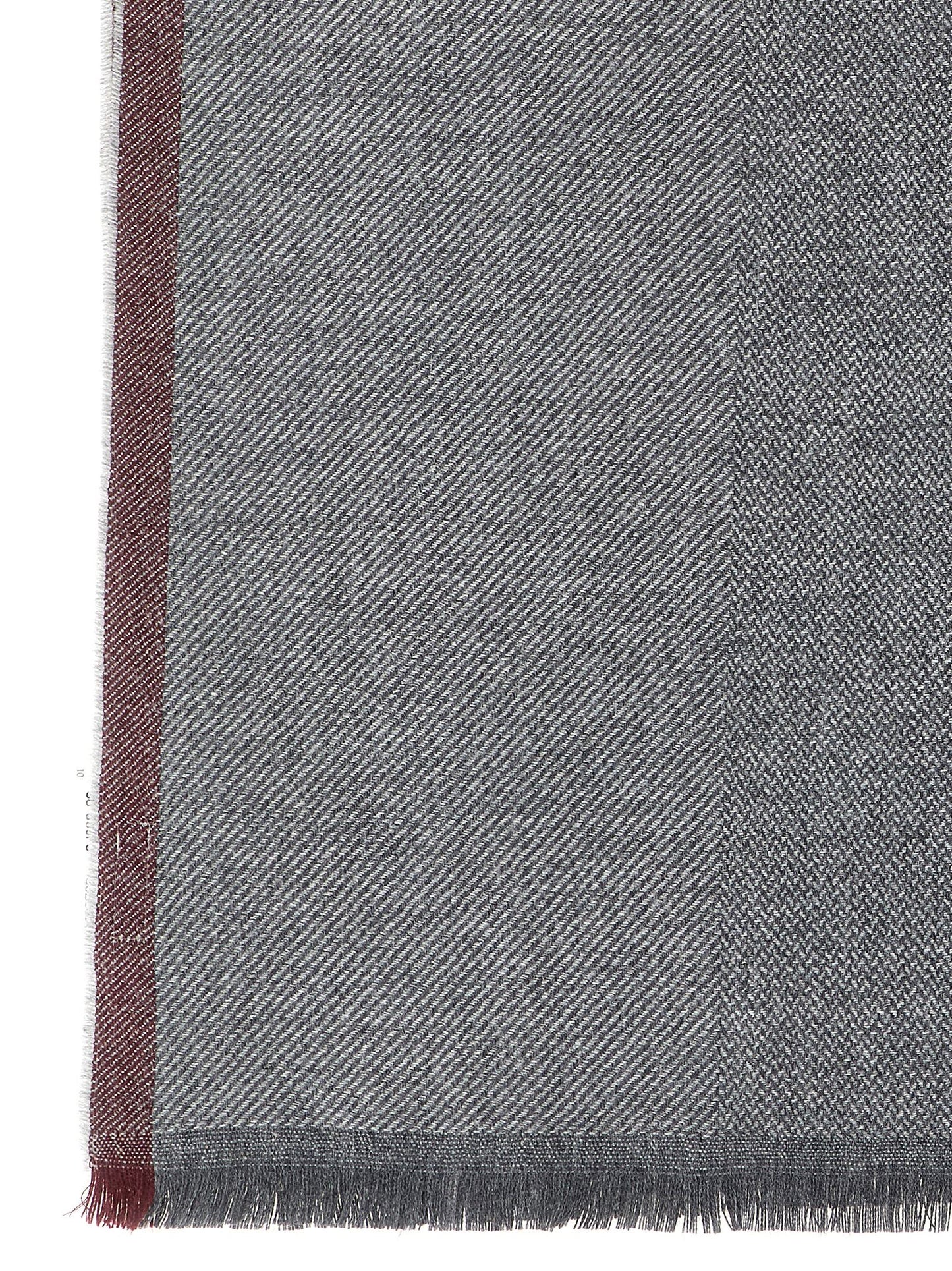 Brunello Cucinelli Men Diagonal Wool And Cashmere Scarf BRUNELLO CUCINELLI