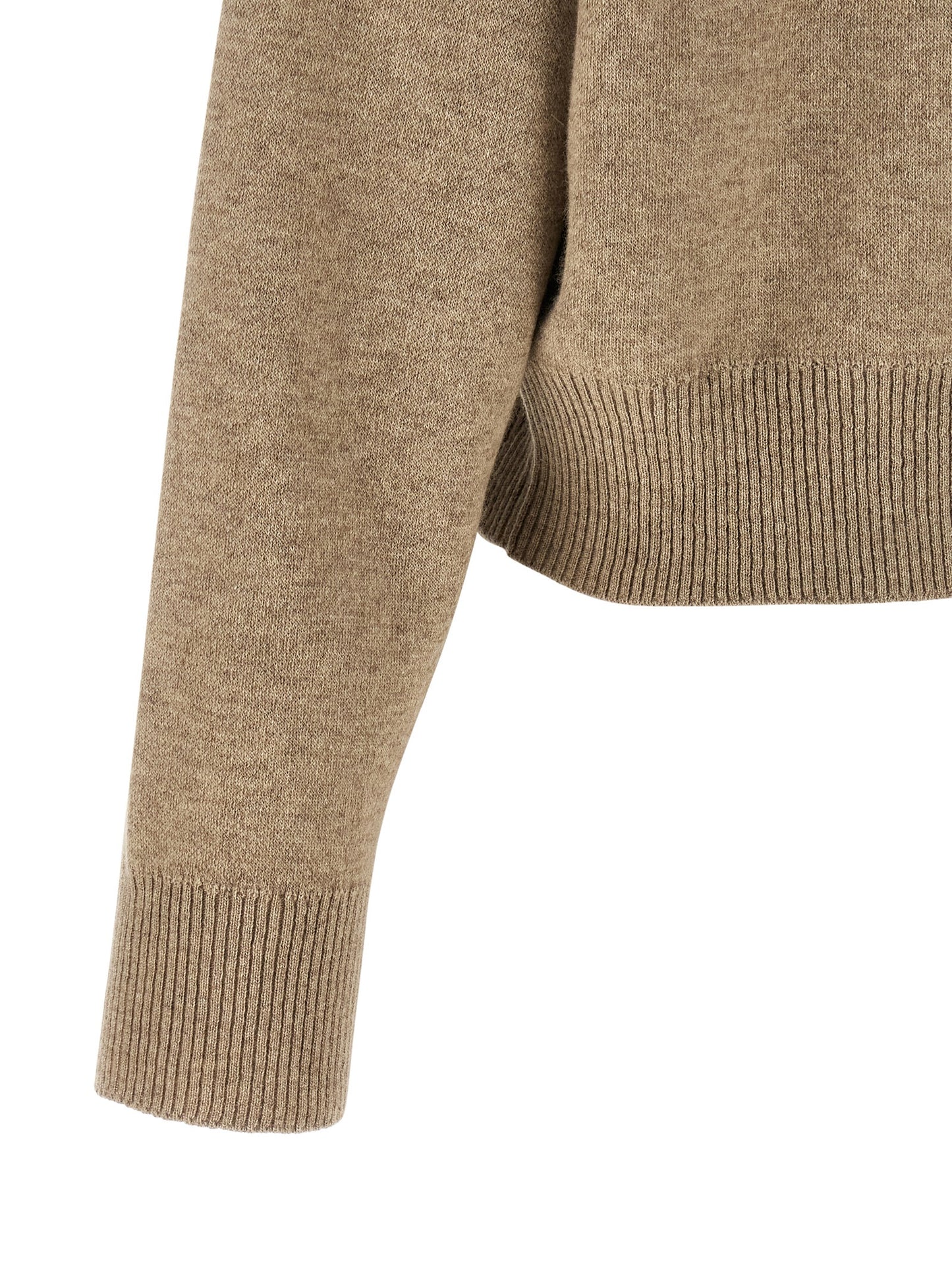 Brunello Cucinelli Women 'Shiny Zipper Pull' Wool Cardigan BRUNELLO CUCINELLI