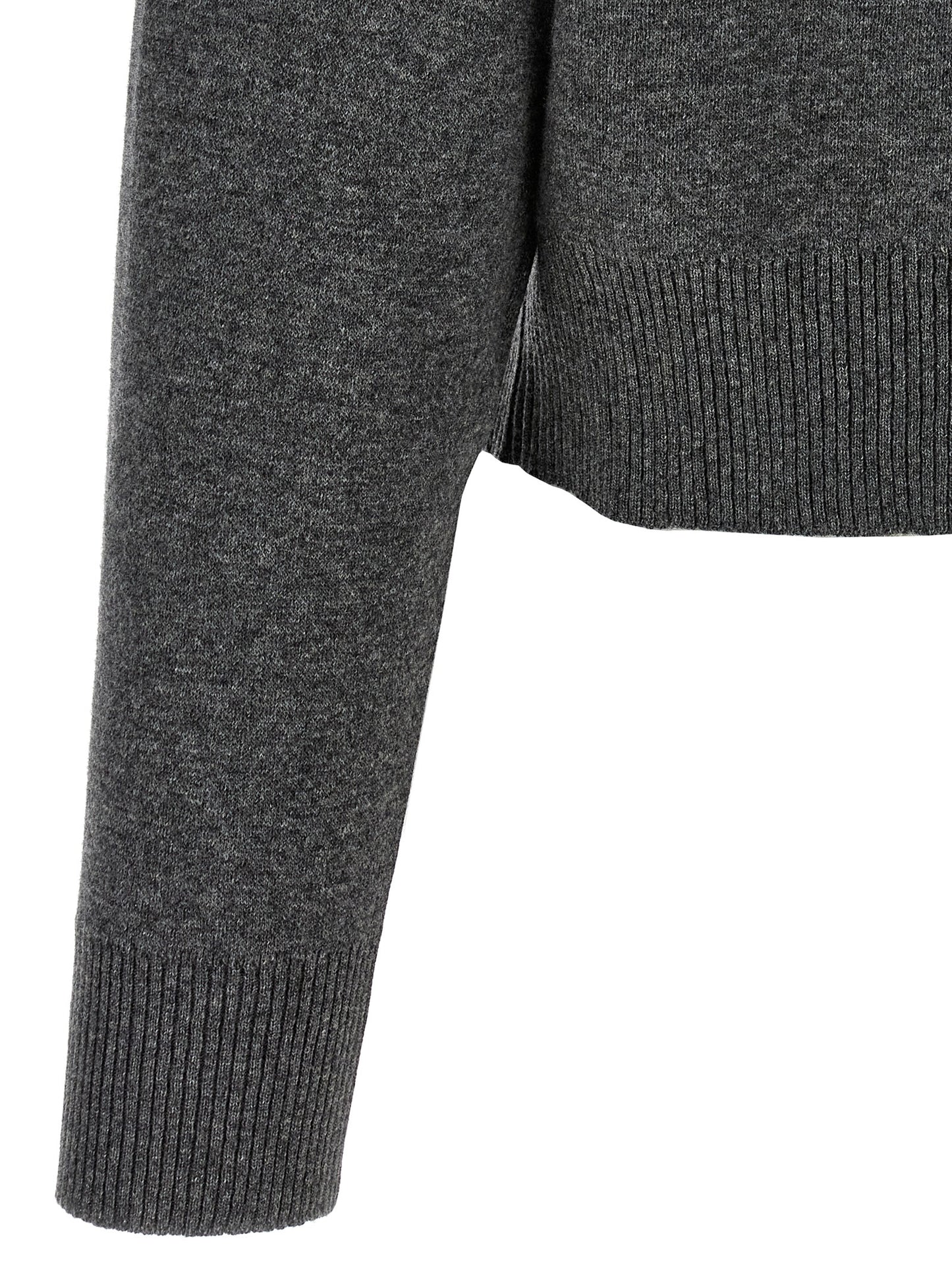 Brunello Cucinelli Women 'Shiny Zipper Pull' Wool Cardigan BRUNELLO CUCINELLI