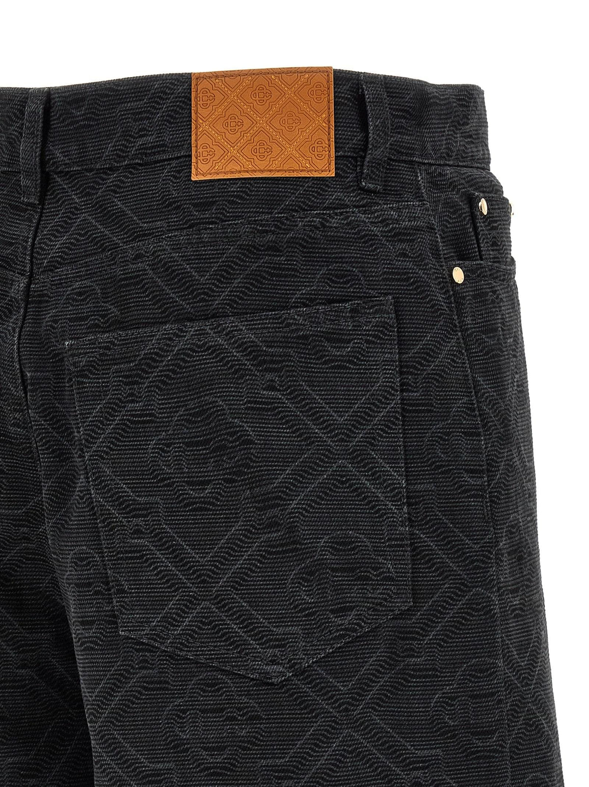 Casablanca Men Casablanca Men 'Laser Monogram Denim' Bermuda Shorts CASABLANCA