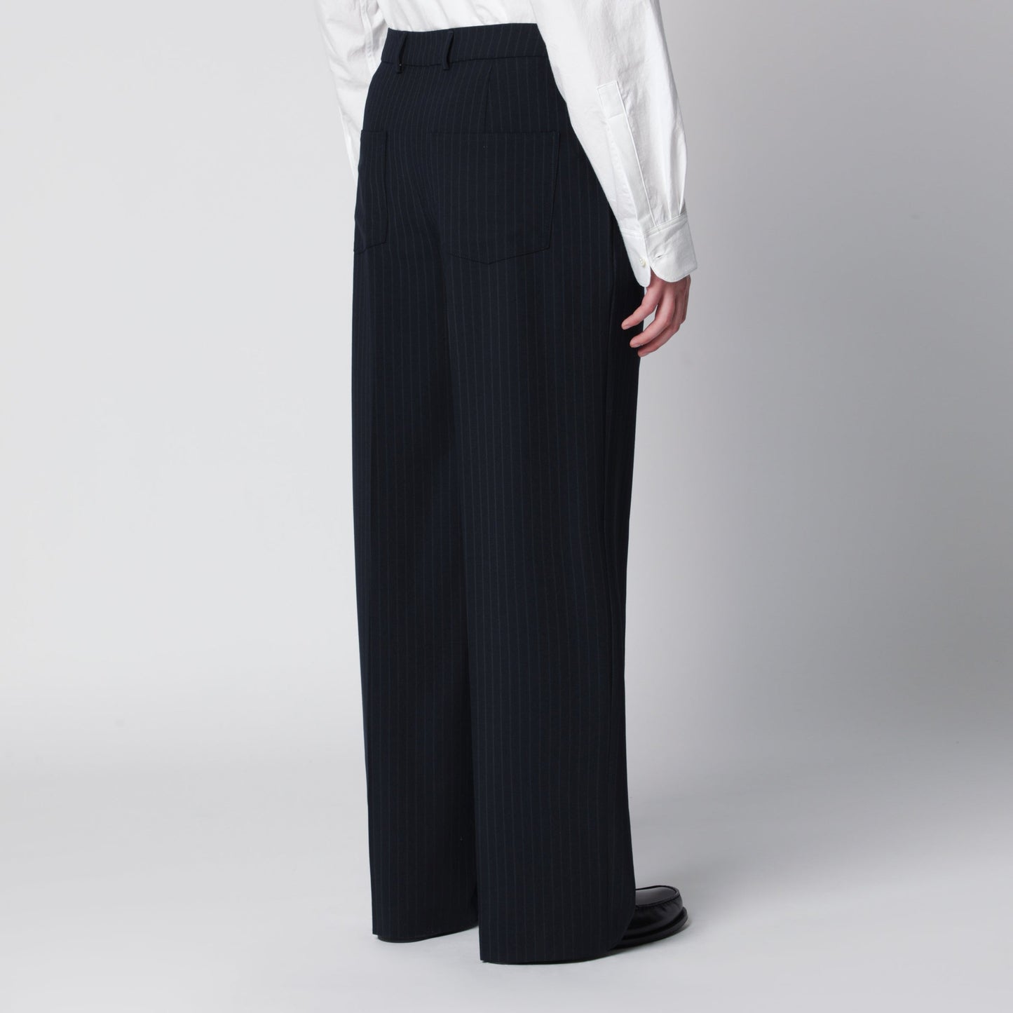 Sefr Pinstriped Wool-Blend Trousers Men SEFR