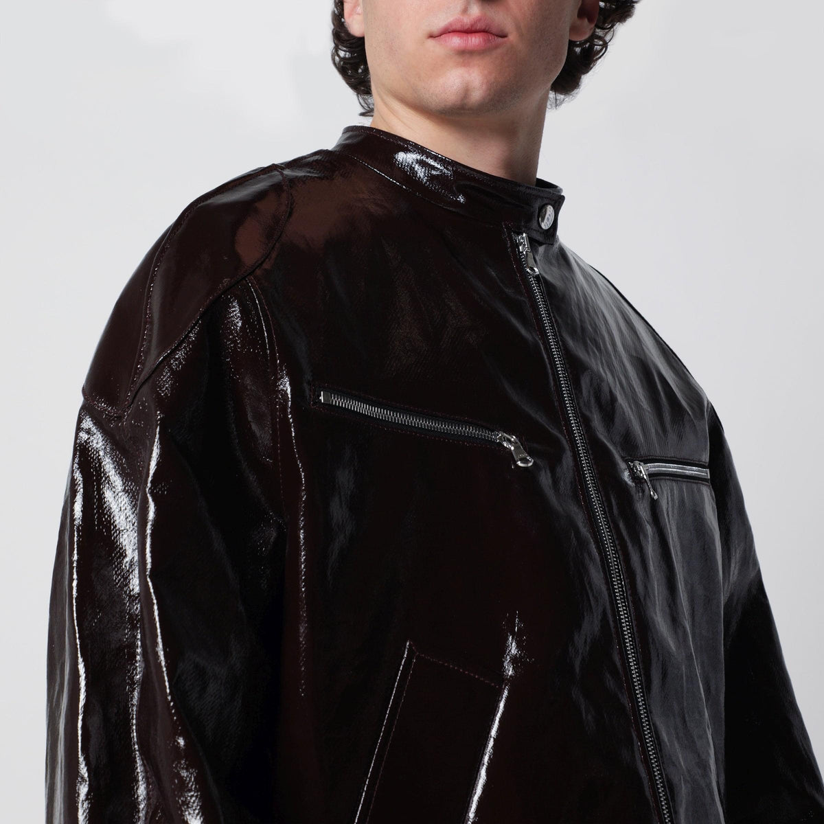 Sefr Ristretto Racer Coated Linen Jacket Men SEFR