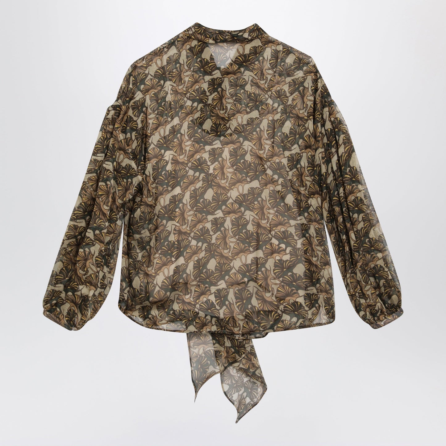Max Mara Studio Printed Silk Chiffon Blouse Women MAX MARA STUDIO