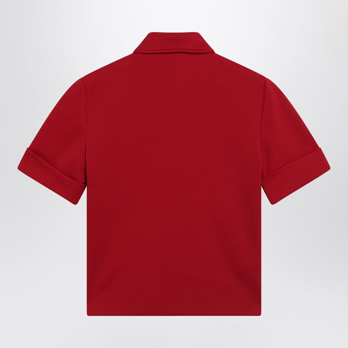 Miu Miu Ruby Red Technical Jersey Polo Women MIU MIU