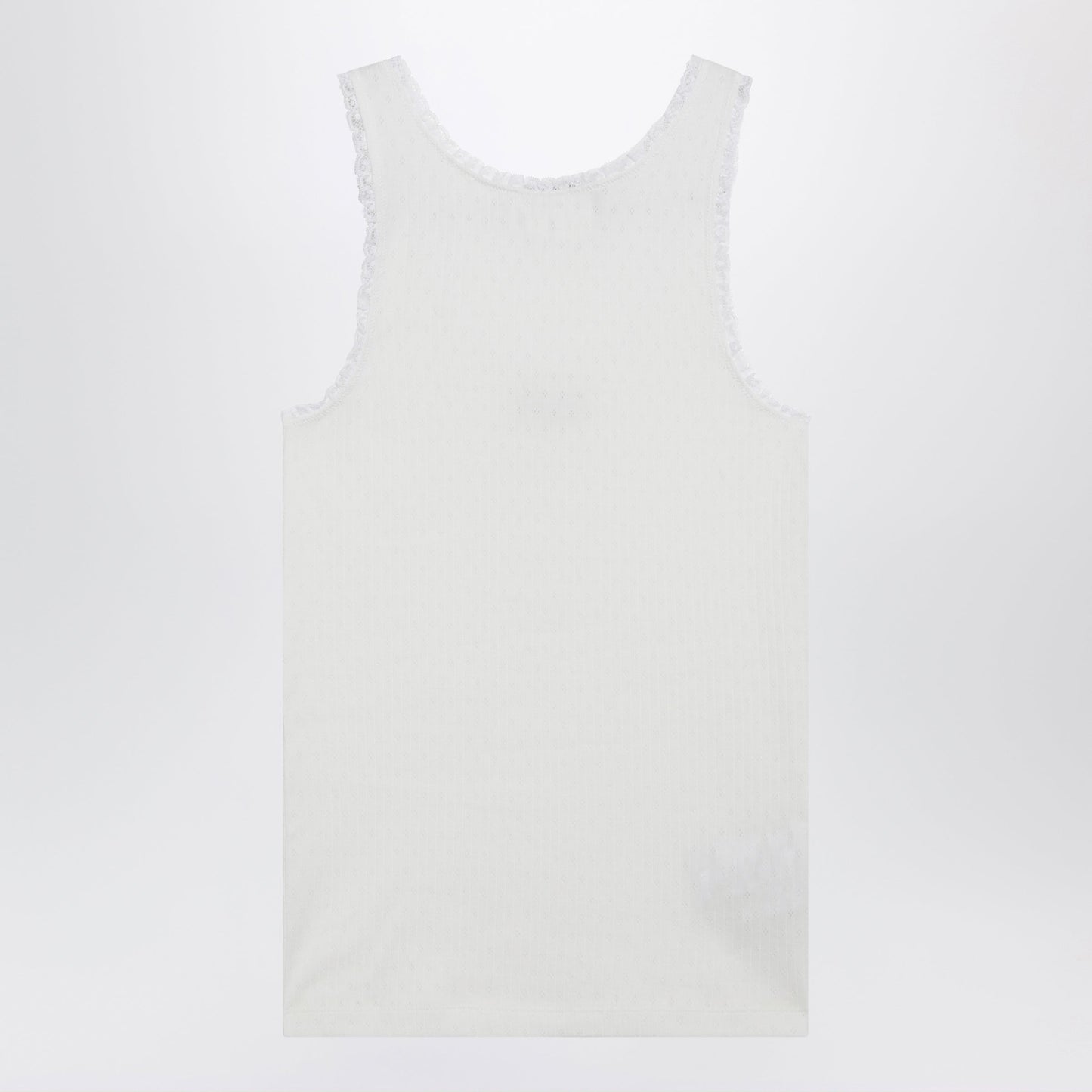 Miu Miu White Cotton Tank Top Women MIU MIU