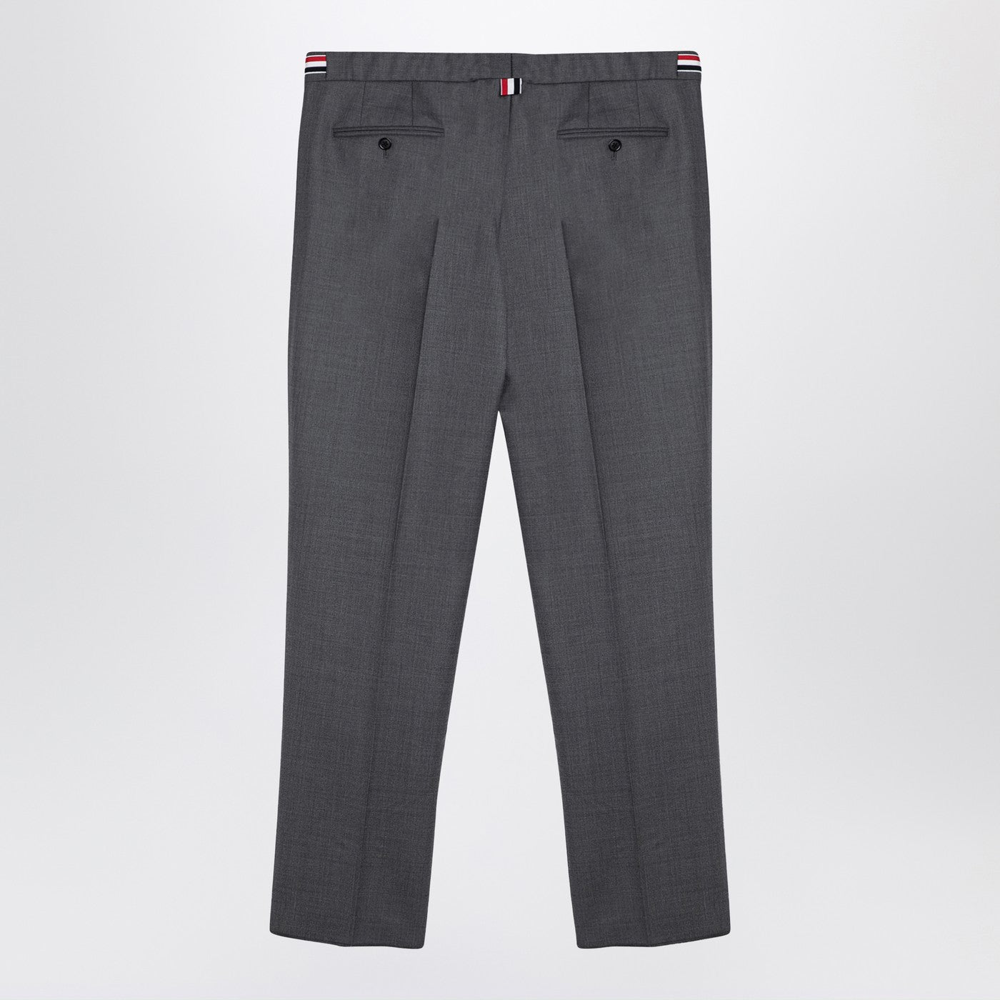 Thom Browne Grey Wool Trousers Men THOM BROWNE