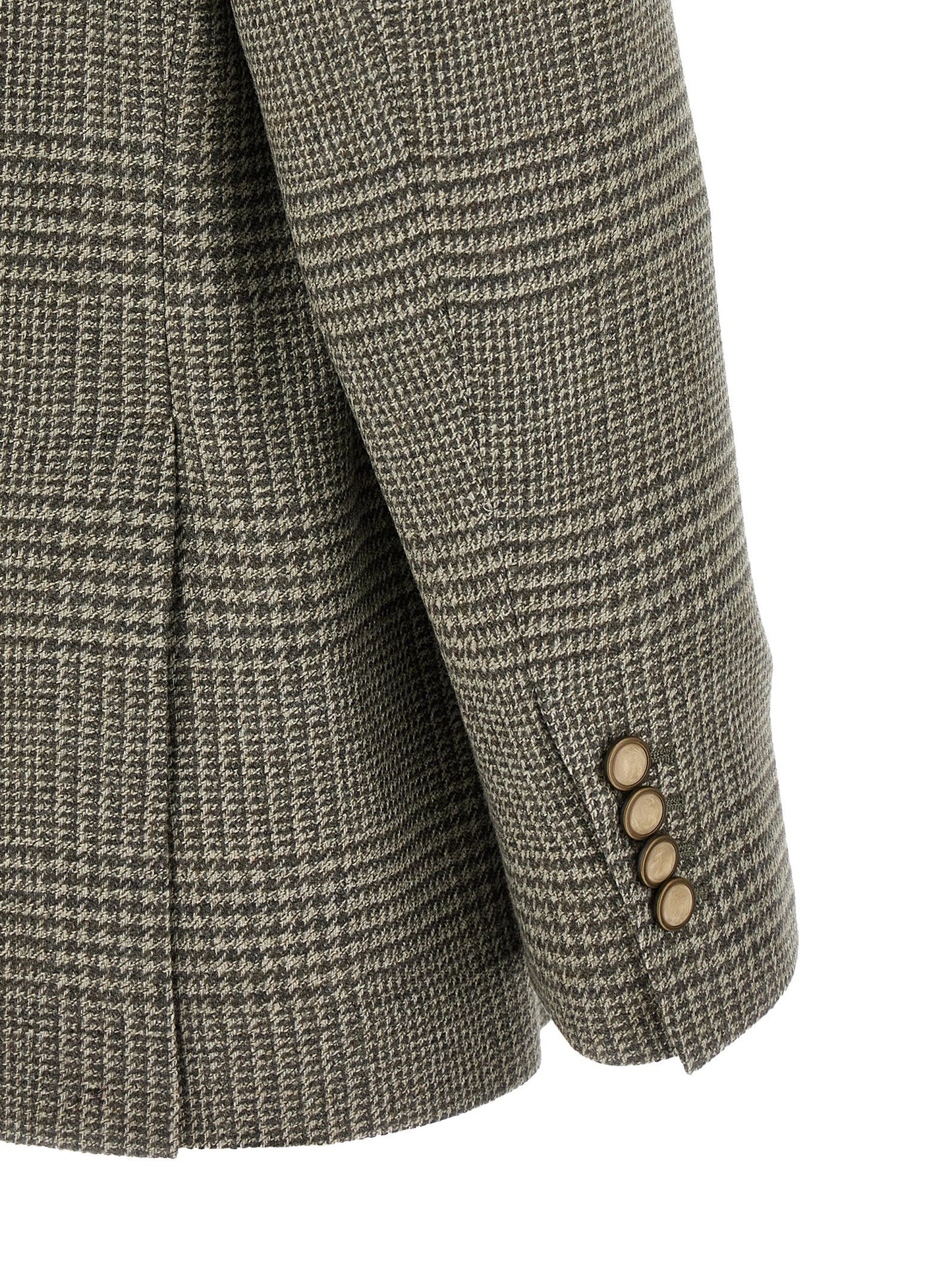 Brunello Cucinelli Men Prince Of Wales Blazer BRUNELLO CUCINELLI