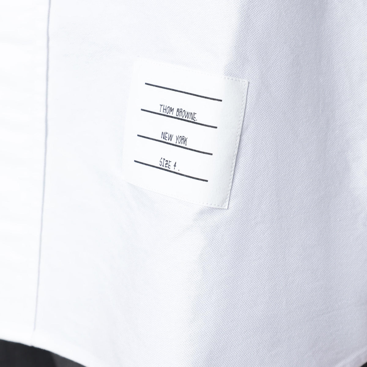 Thom Browne White Cotton Button-Down Shirt Men THOM BROWNE