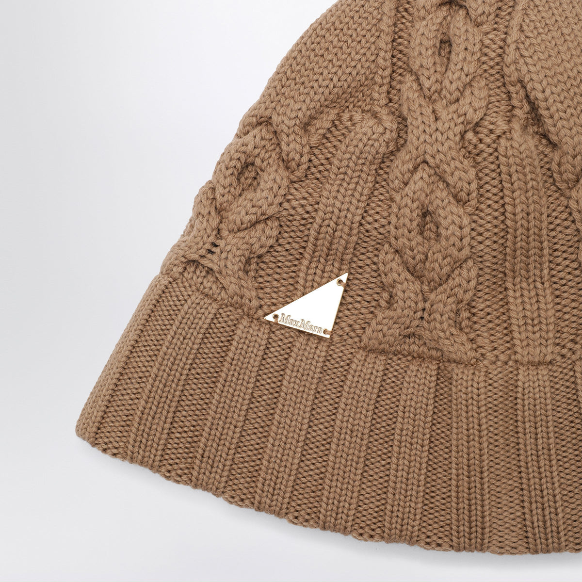 Max Mara Camel Bucket Hat In Virgin Wool Women MAX MARA