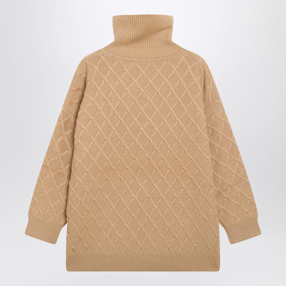 Max Mara Oversized Camel Wool And Cashmere Sweater Women MAX MARA