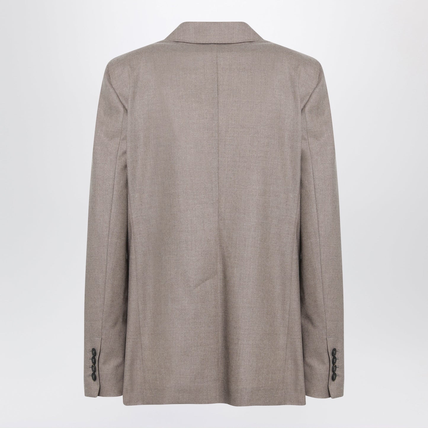 Max Mara Single-Breasted Jacket In Dark Khaki Cashmere Foule Women MAX MARA
