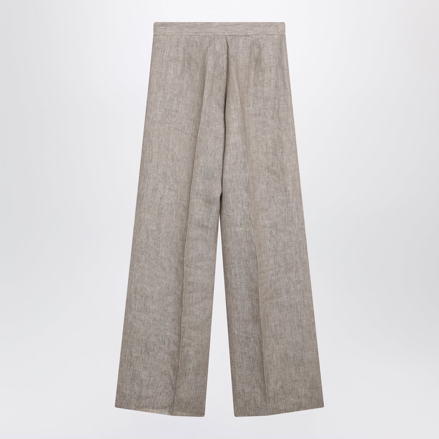 Max Mara Beige Chevron Linen Trousers Women MAX MARA