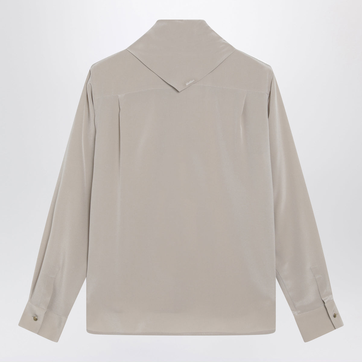 Max Mara Rock Beige Silk Blouse With Scarf Women MAX MARA