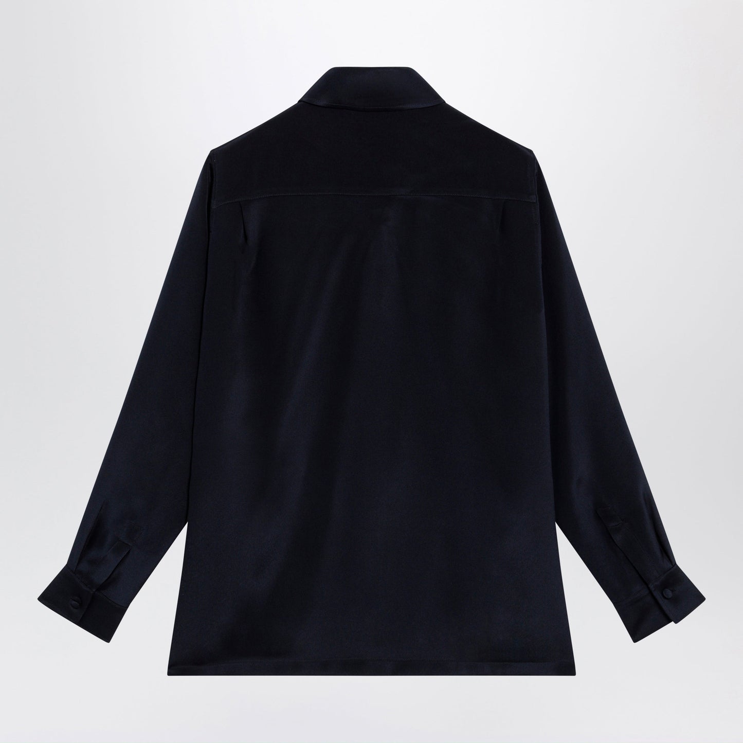 Max Mara Navy Blue Silk Shirt Women MAX MARA