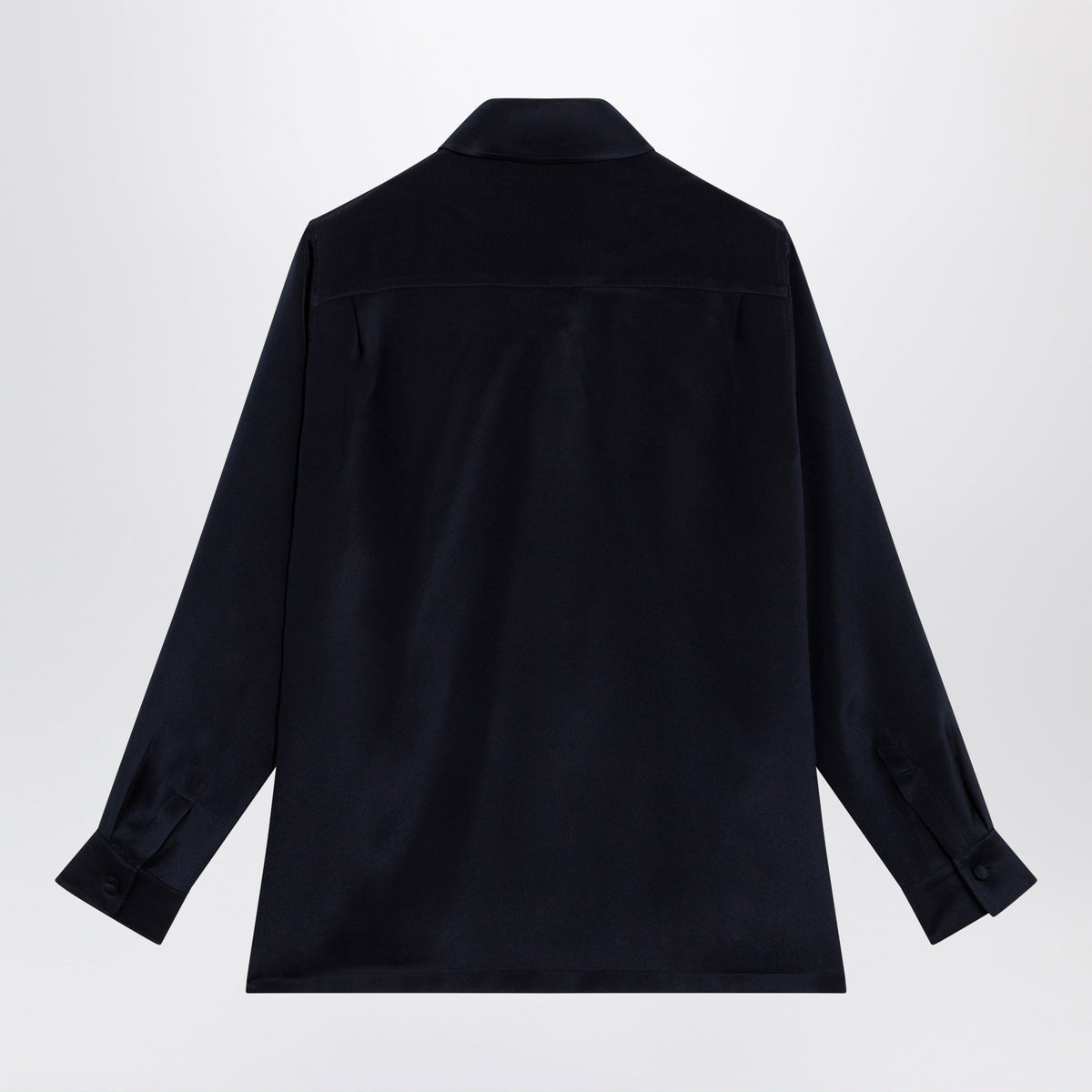 Max Mara Navy Blue Silk Shirt Women MAX MARA