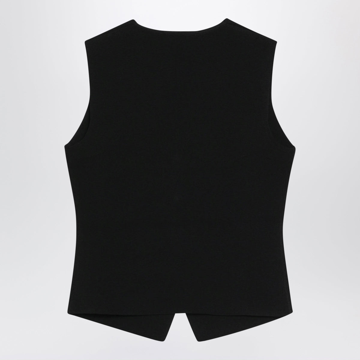 Max Mara Black Vest In Viscose Crepe Yarn Women MAX MARA