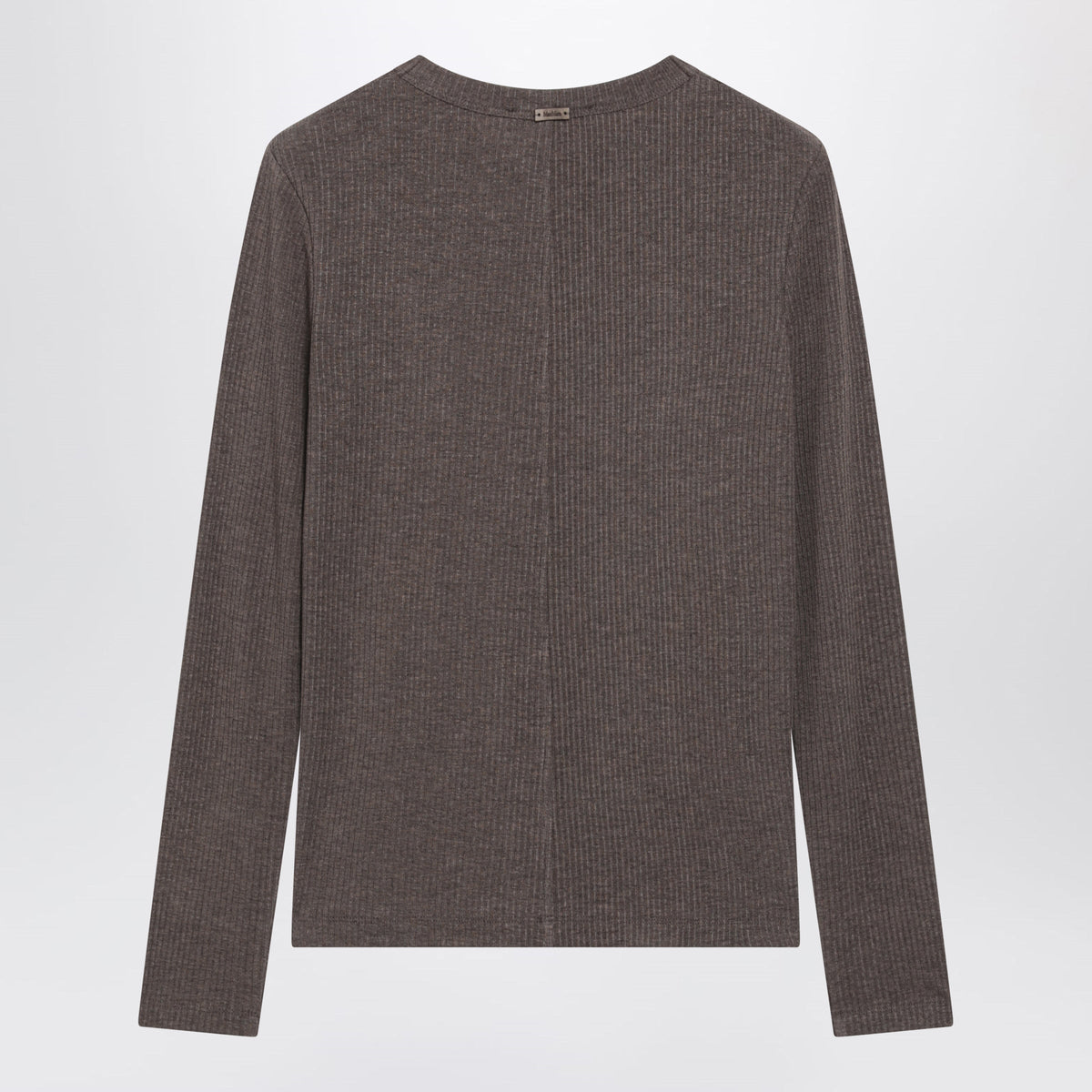 Max Mara Long-Sleeve T-Shirt In Dark Khaki Jersey Women Women MAX MARA