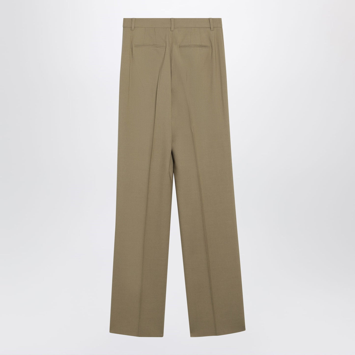 Max Mara Wide-Leg Trousers In Camel Wool And Silk Poplin Women MAX MARA
